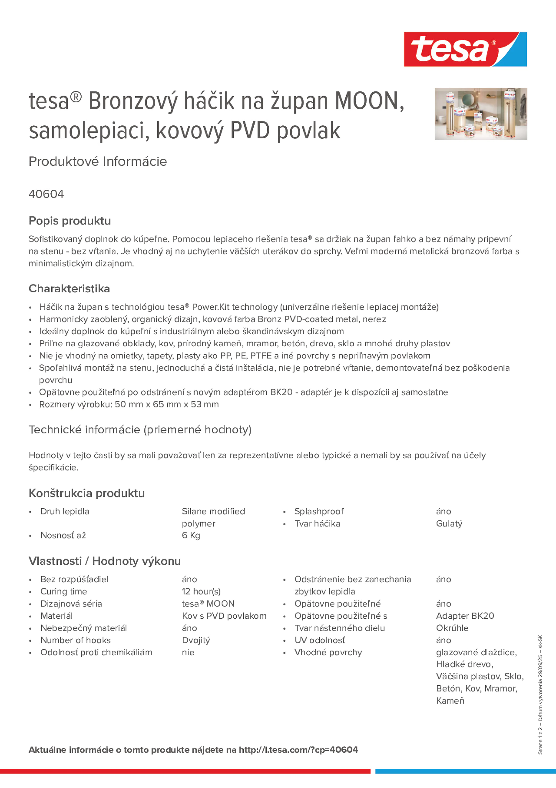 Product information_tesa® 40604_sk-SK