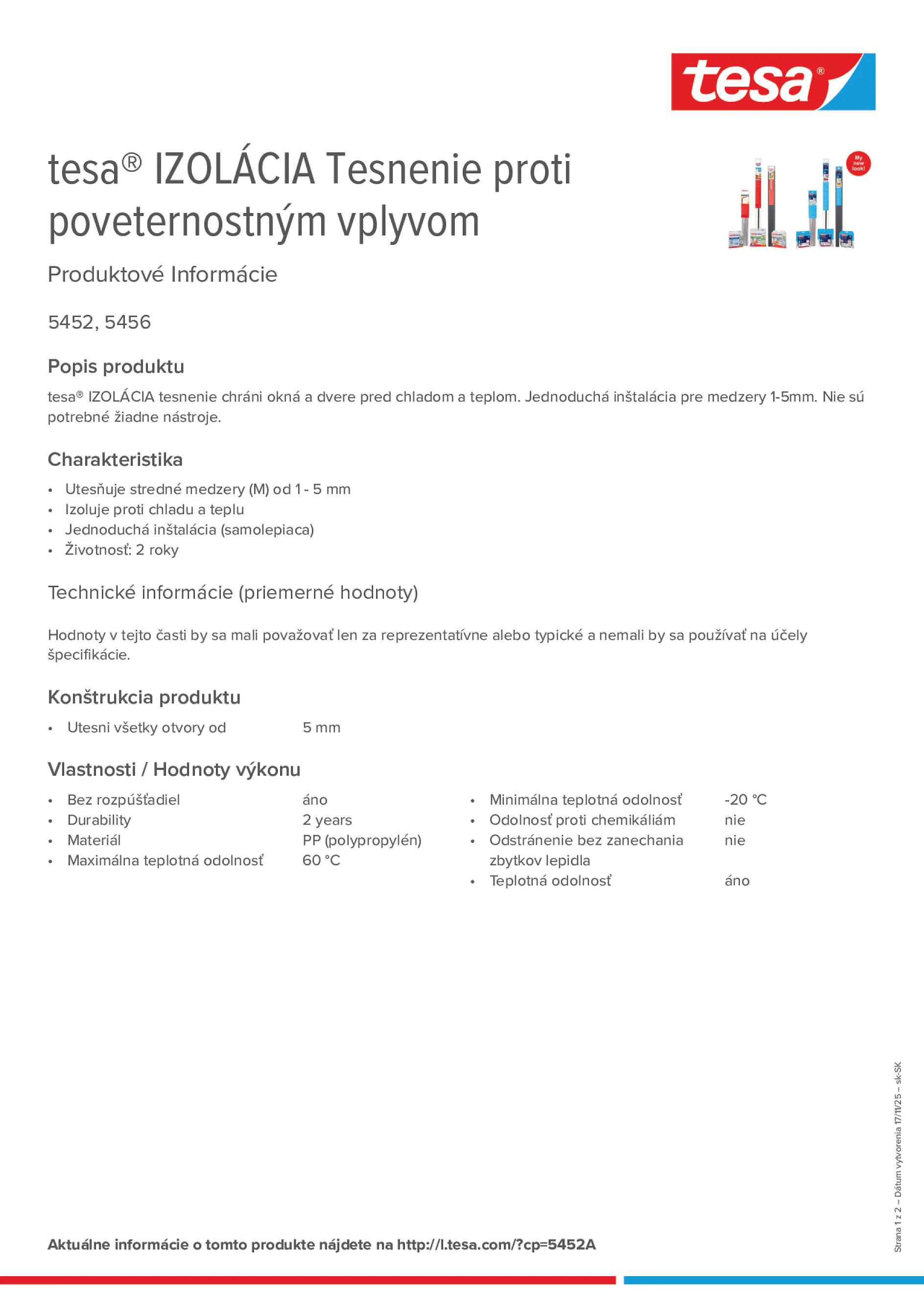 Product information_tesa® 05452_sk-SK