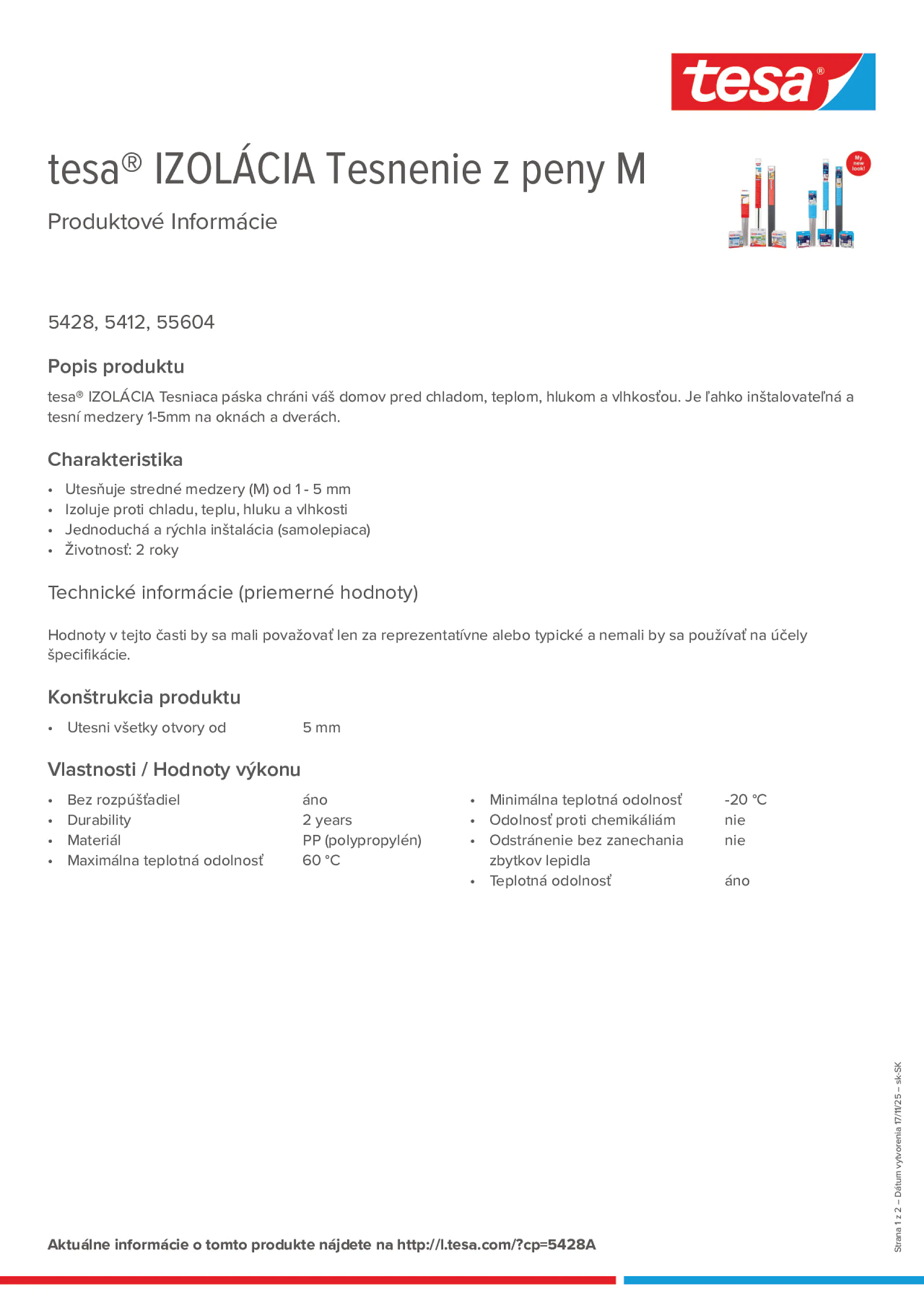 Product information_tesa® 05428_sk-SK