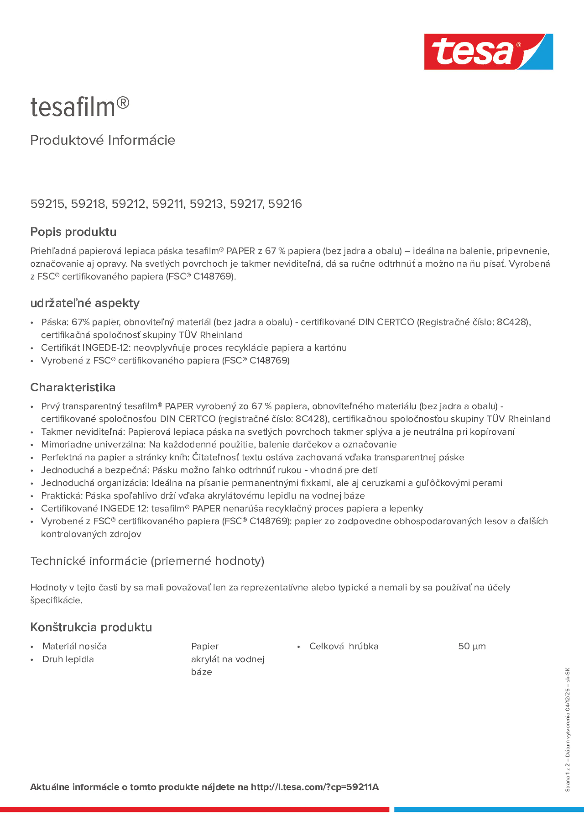 Product information_tesafilm® 59215_sk-SK