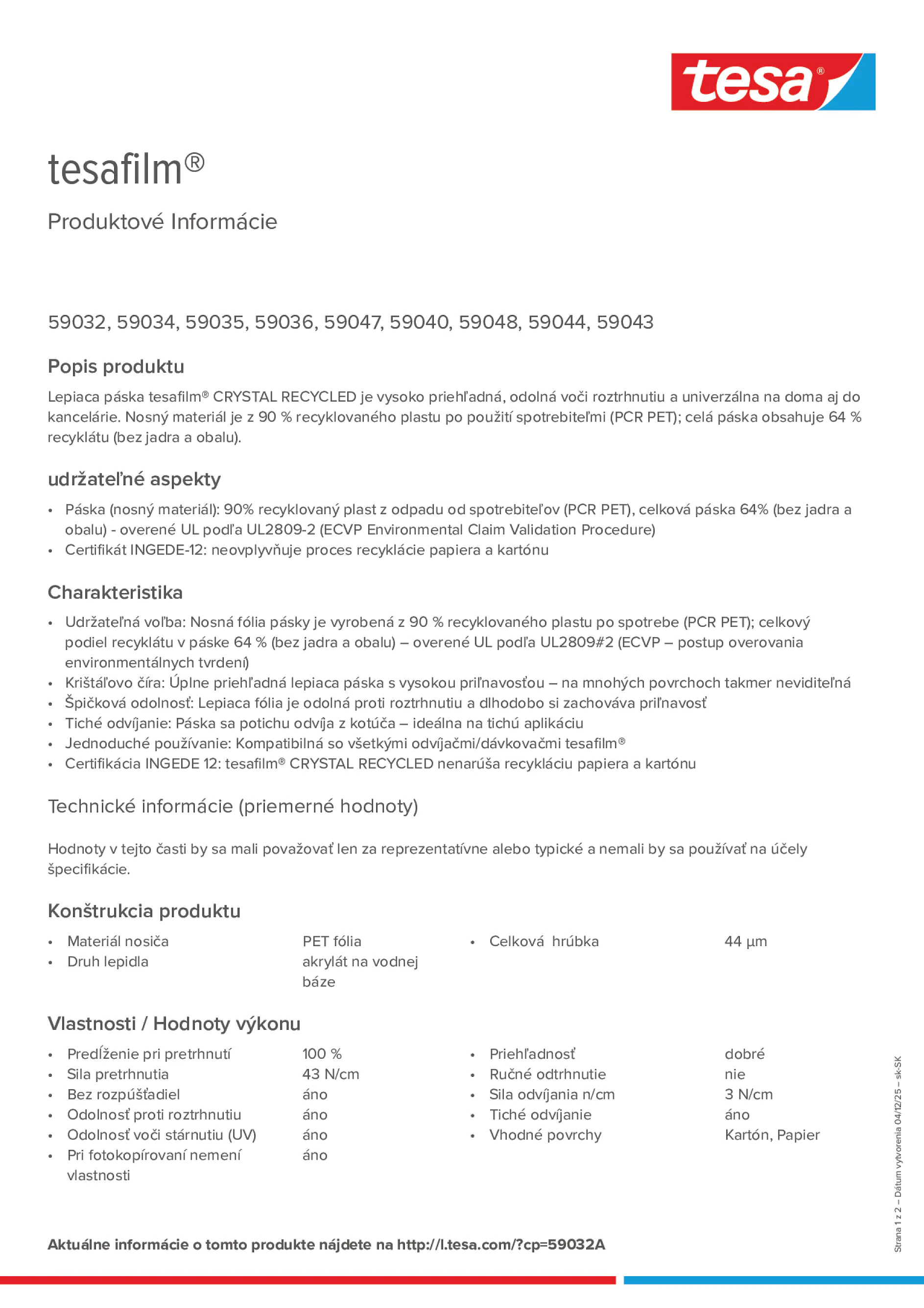 Product information_tesafilm® 59032_sk-SK