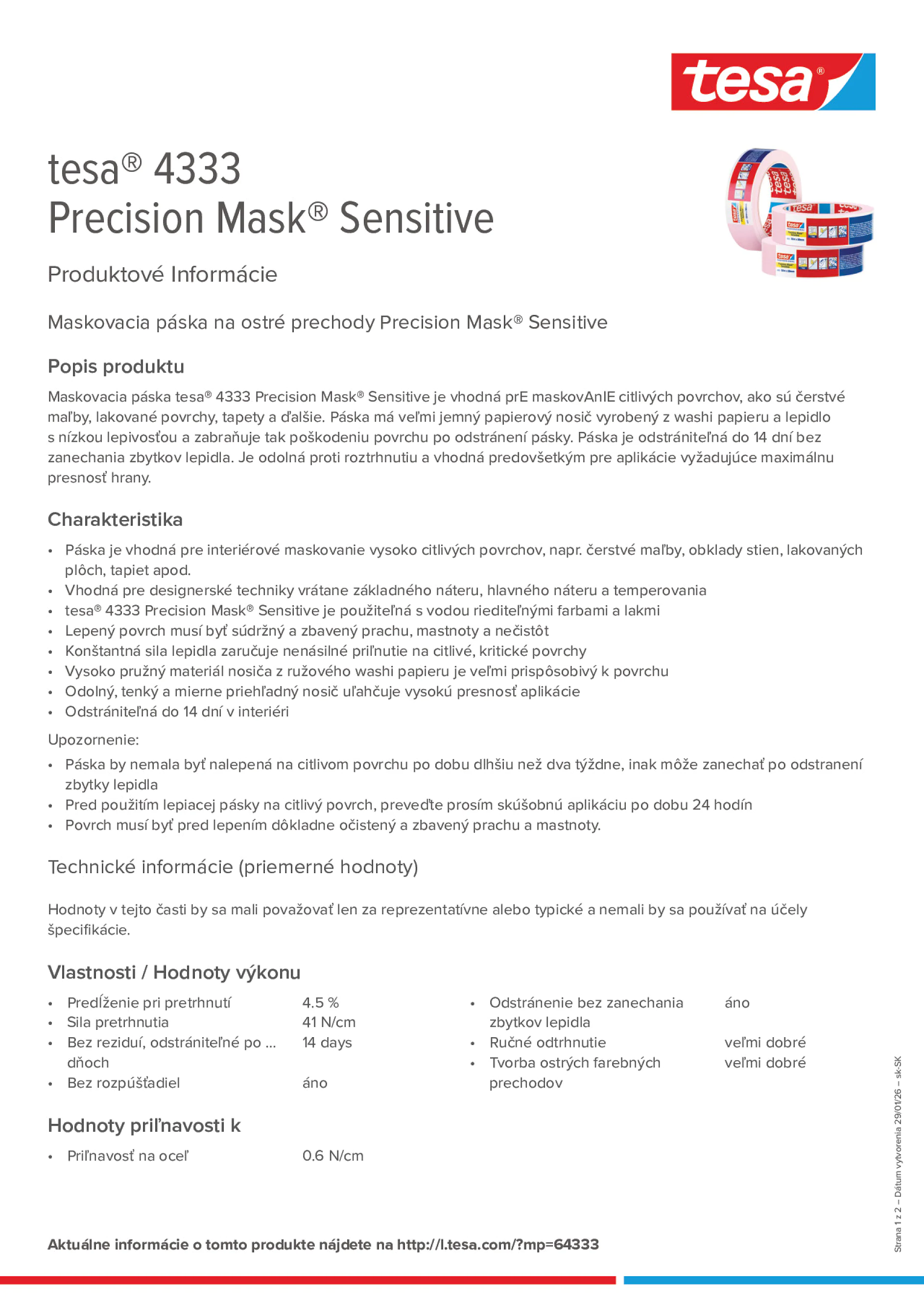 Product information_tesa® 04333_sk-SK