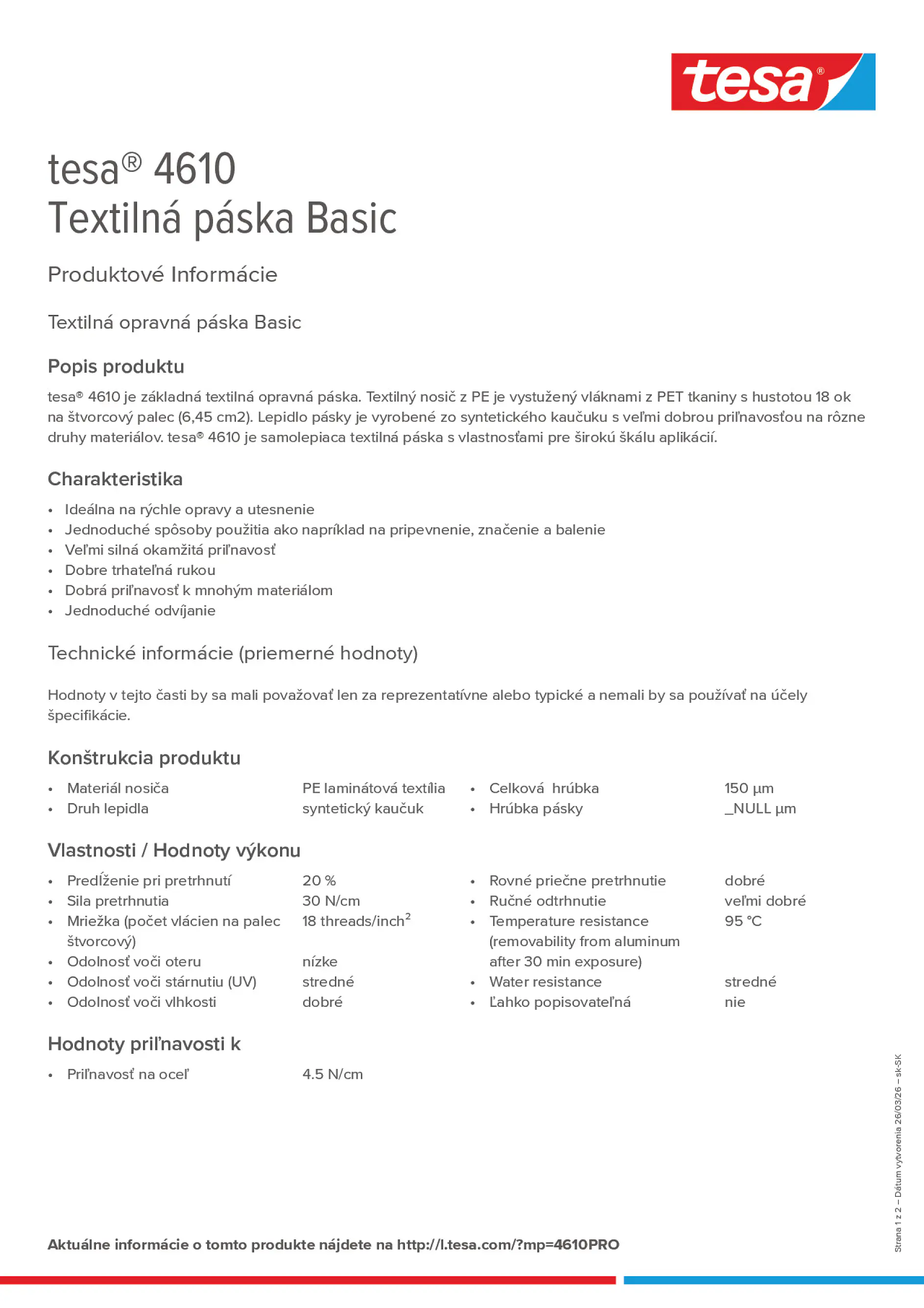 Product information_tesa® 04610_sk-SK