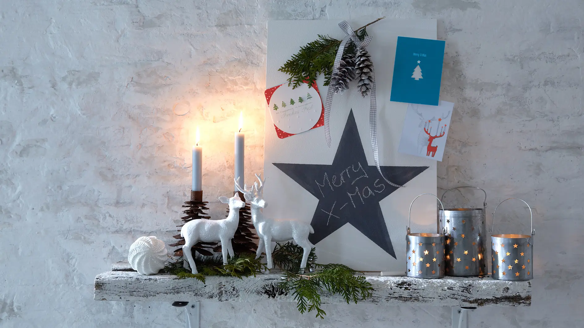 Visningstavla för julkort från din familj och dina vänner