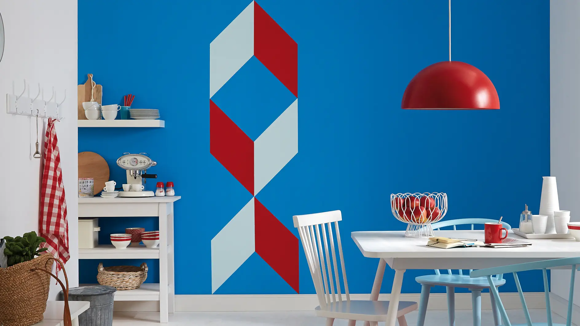 DIY-väggdesignmönster i kök.