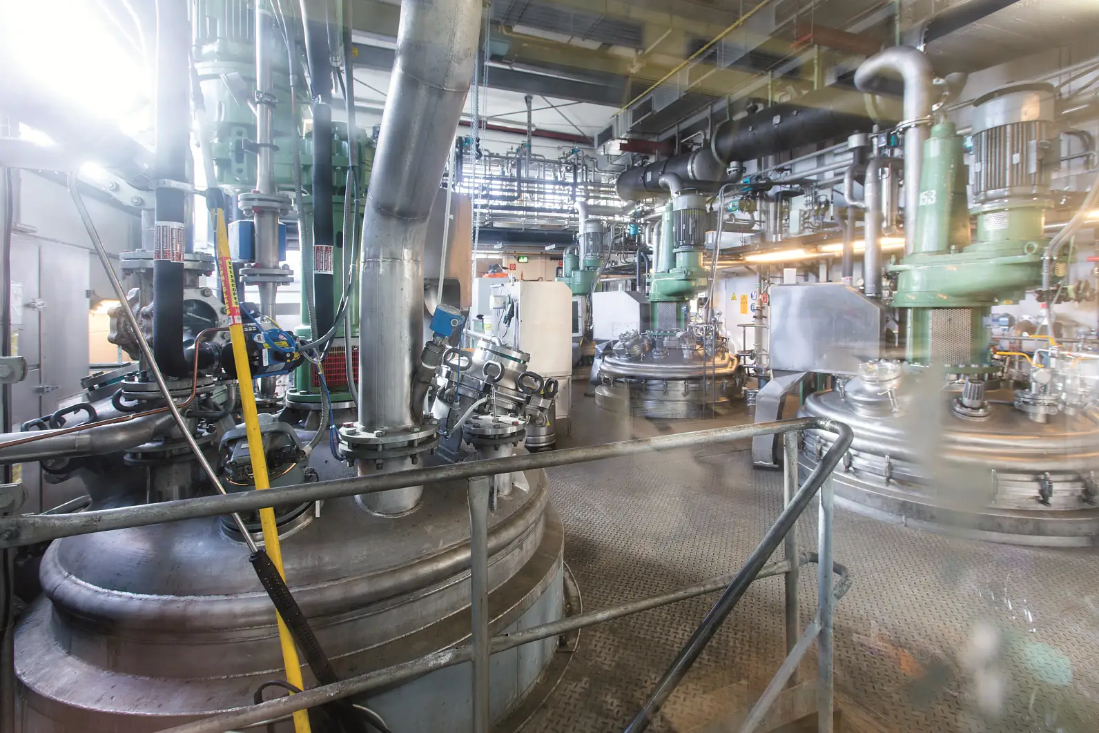 Polymerisationsanläggning på tesas fabrik i Hamburg