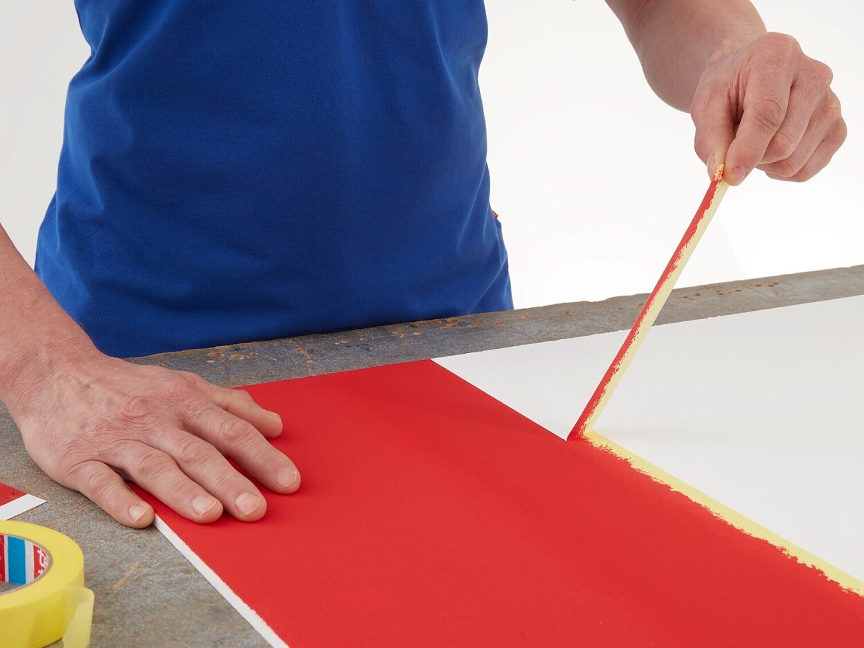 tesa 4334 high grade paint tape for precise flat paint edges step5of5 ap