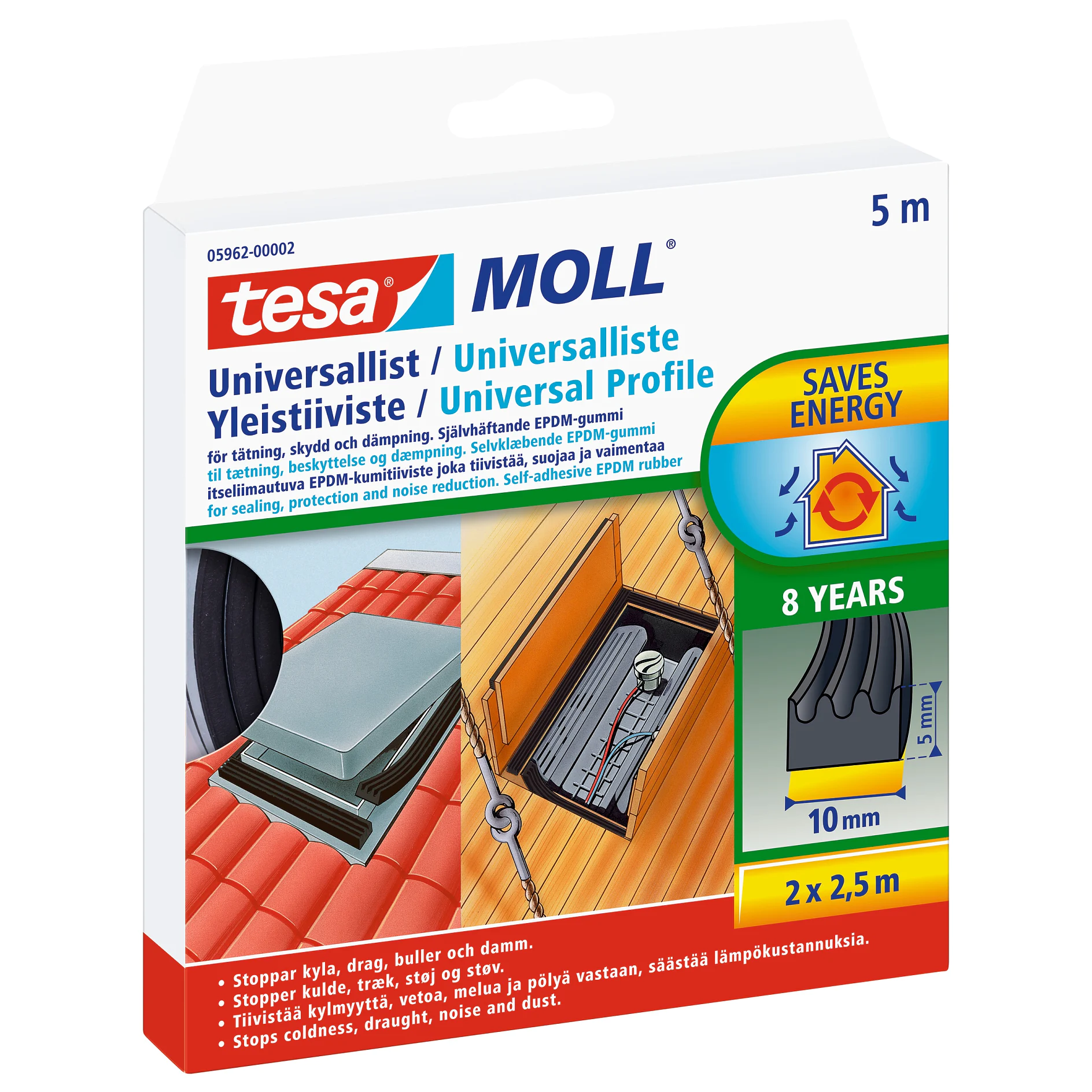[en-en] tesamoll universal-profil, 2x2.5m