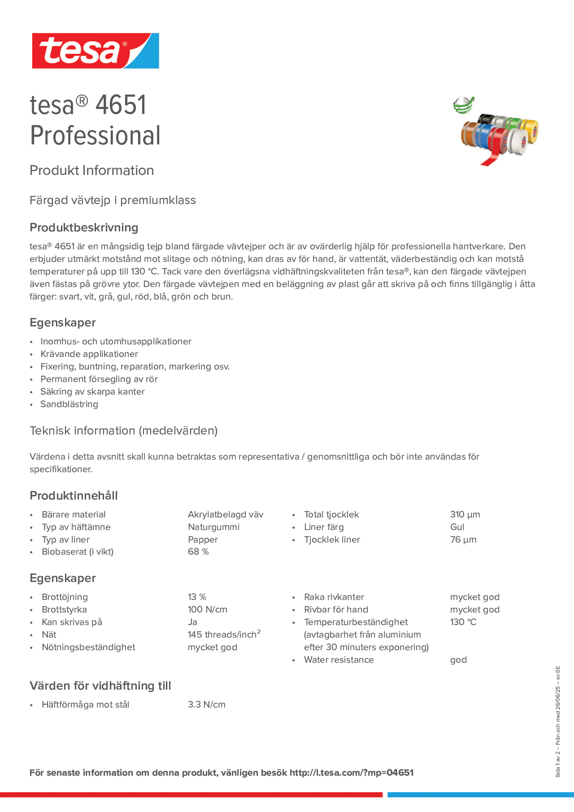 Product information_tesa® 04651_sv-SE