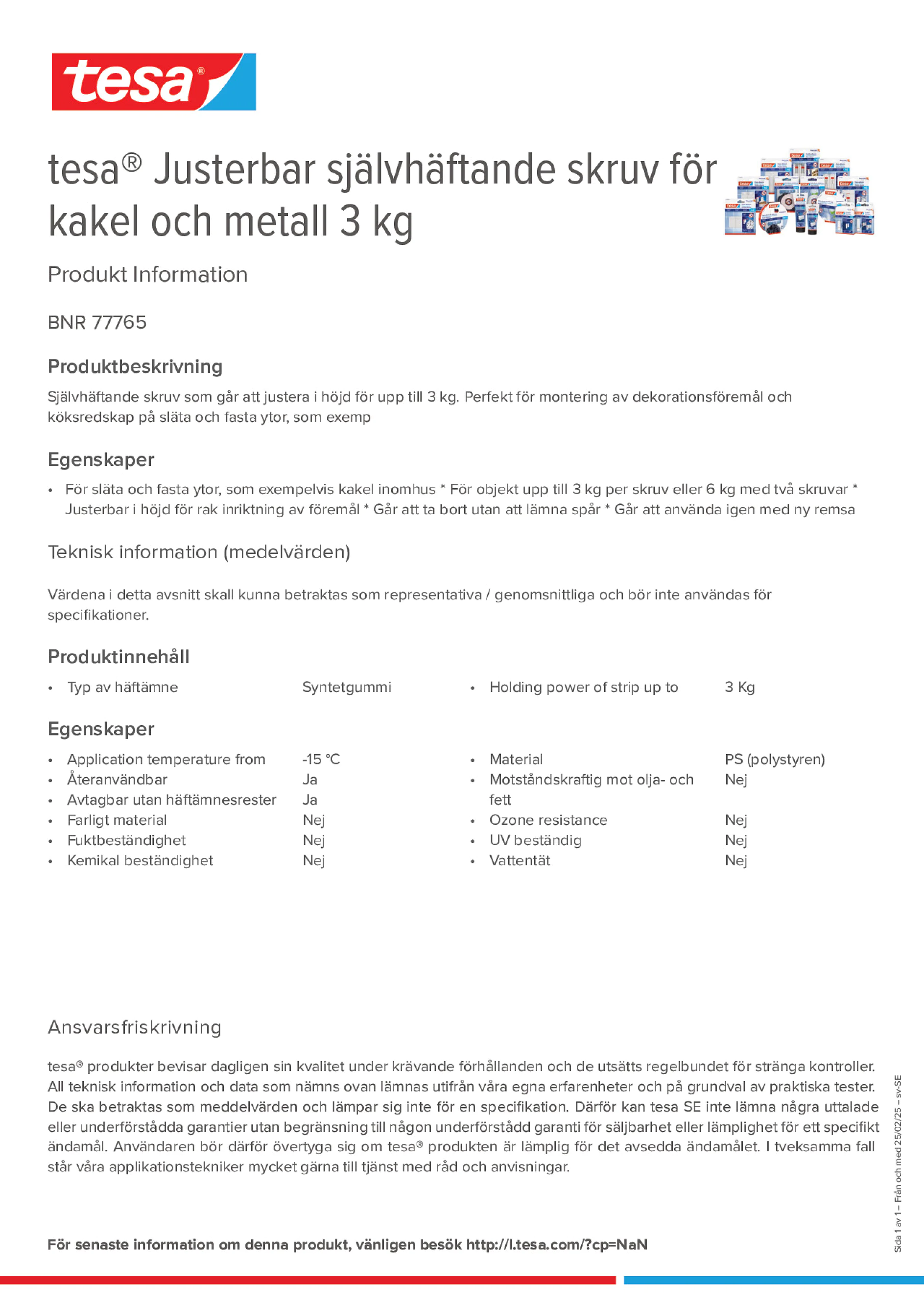 Product information_tesa® 77765_sv-SE