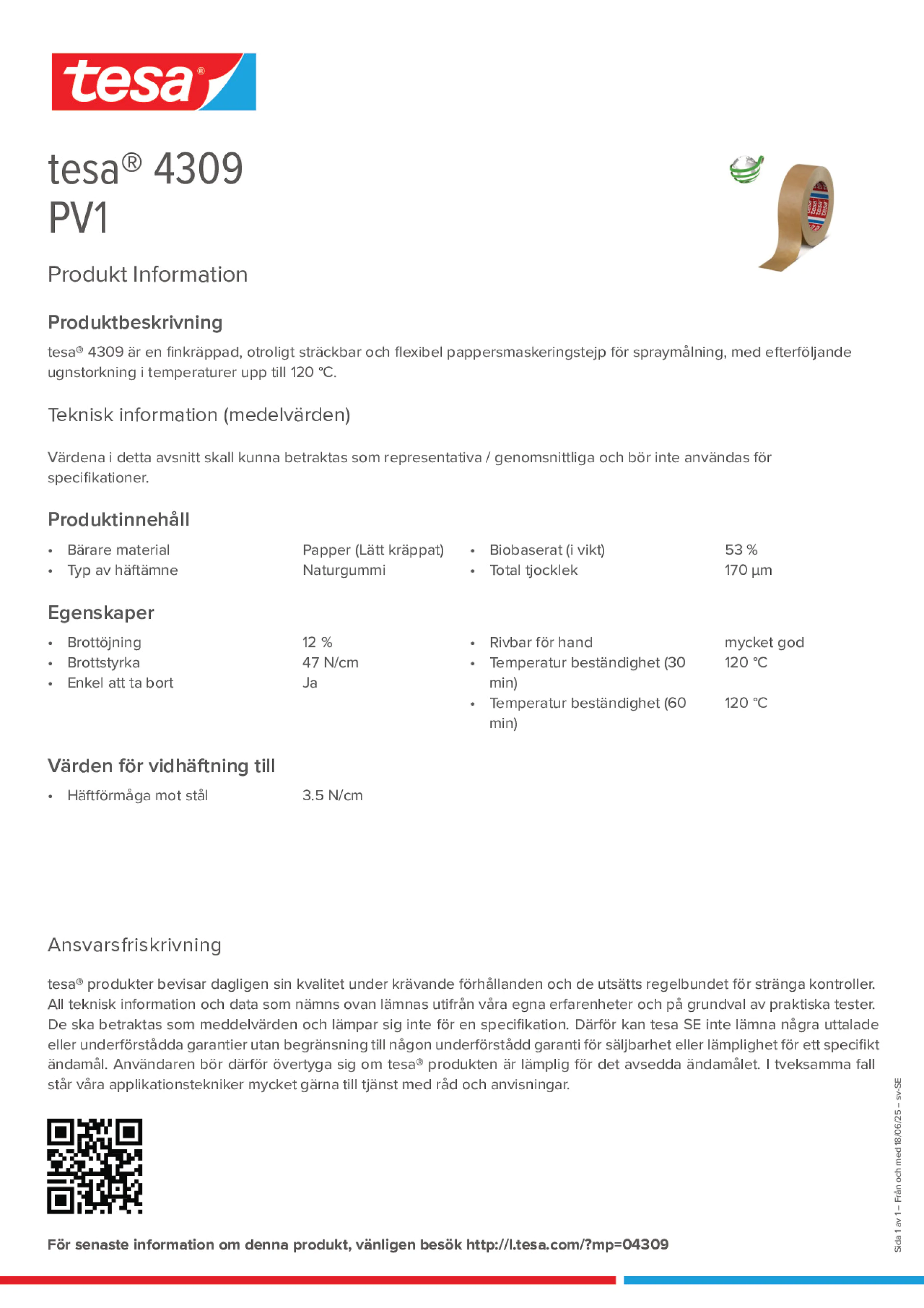 Product information_tesa® 04309_sv-SE