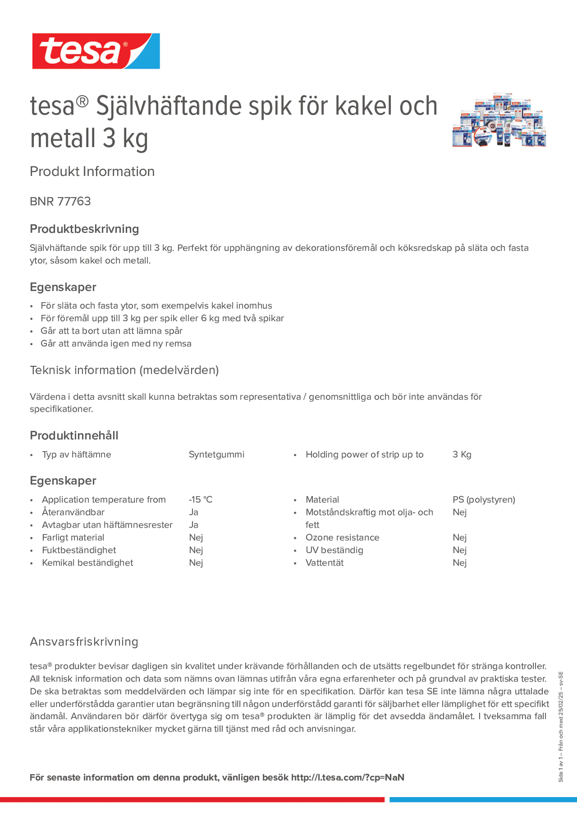 Product information_tesa® 77763_sv-SE