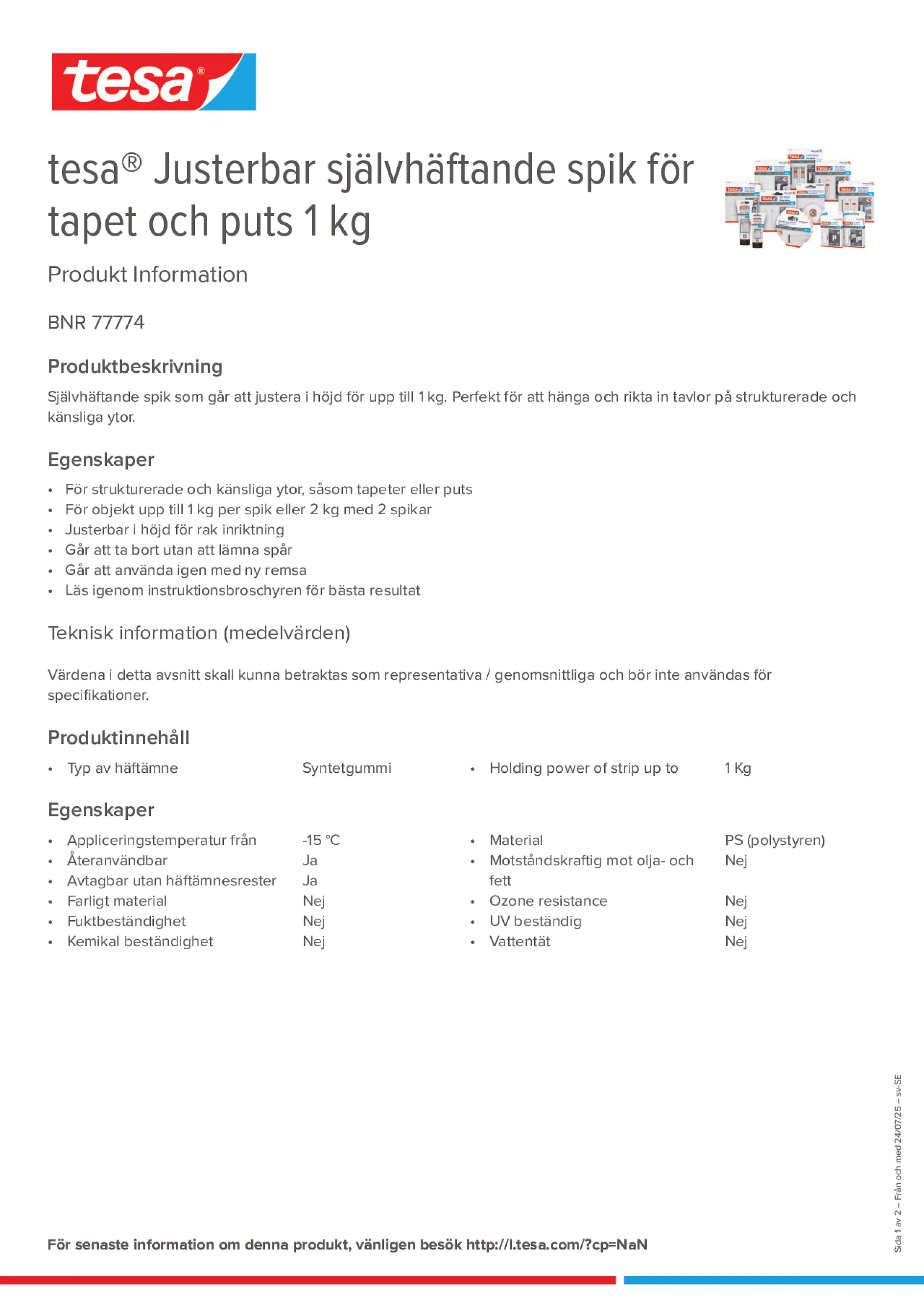 Product information_tesa® 77774_sv-SE