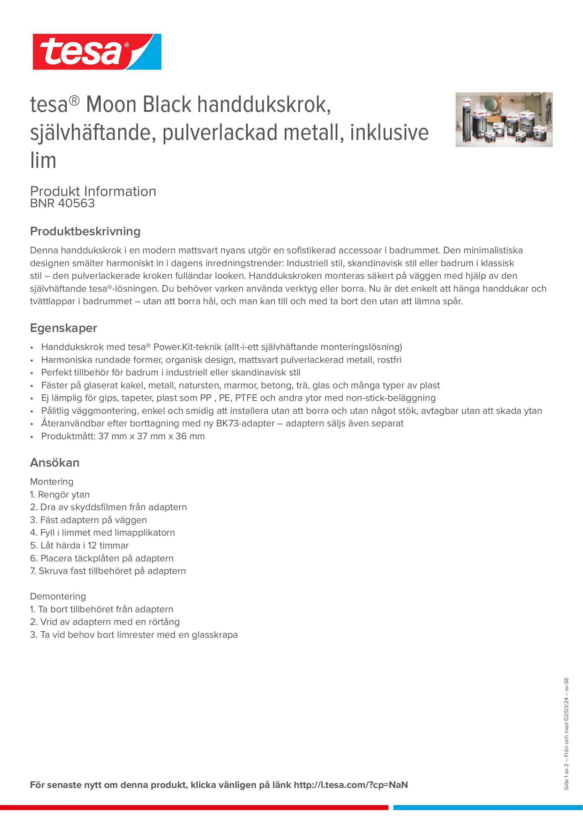 Product information_tesa® 40563_sv-SE