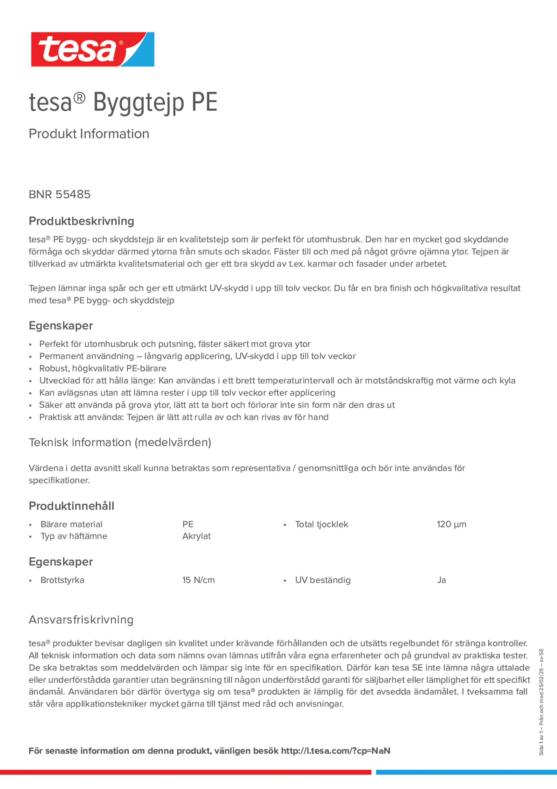 Product information_tesa® 55485_sv-SE