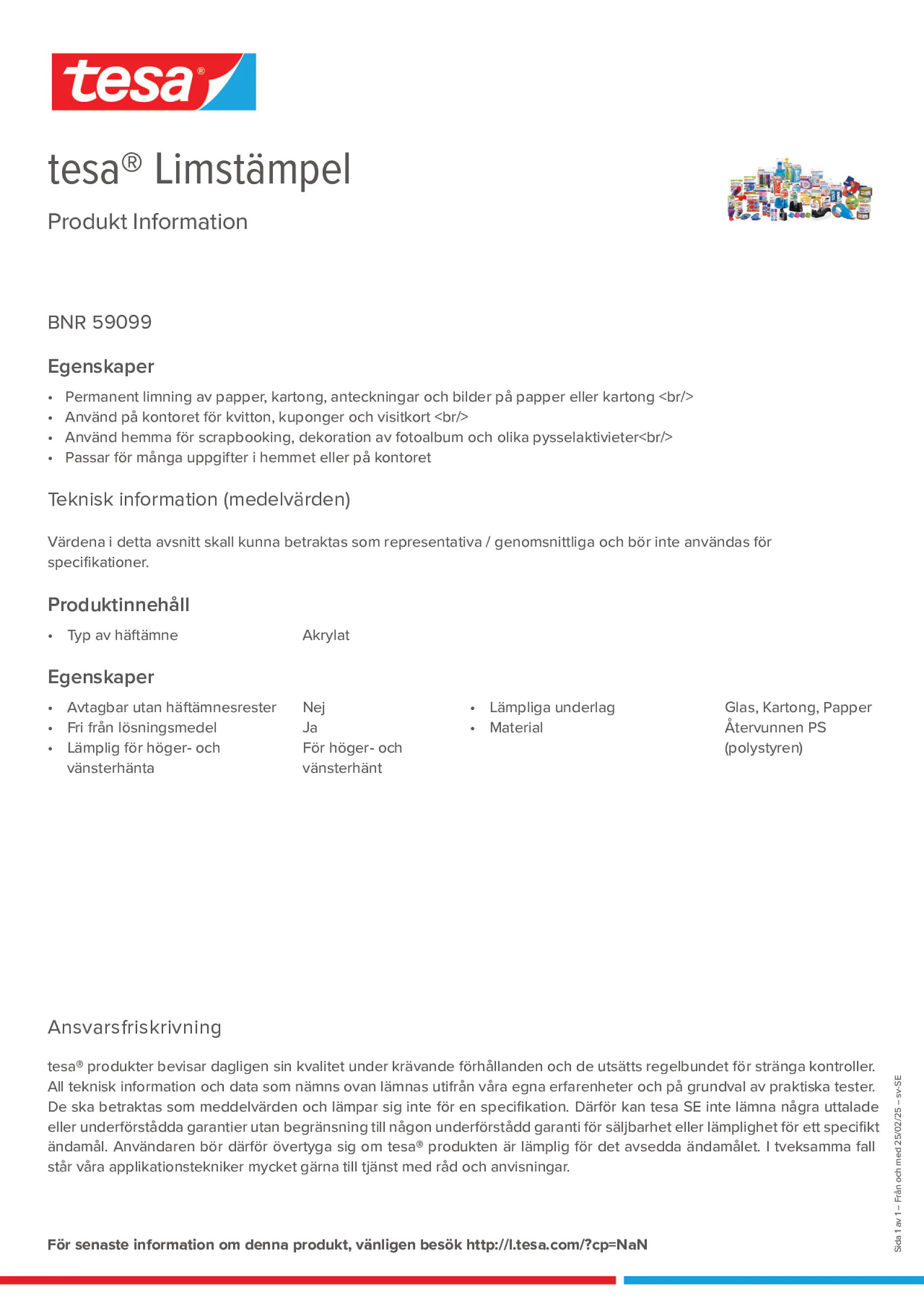Product information_tesa® 59099_sv-SE