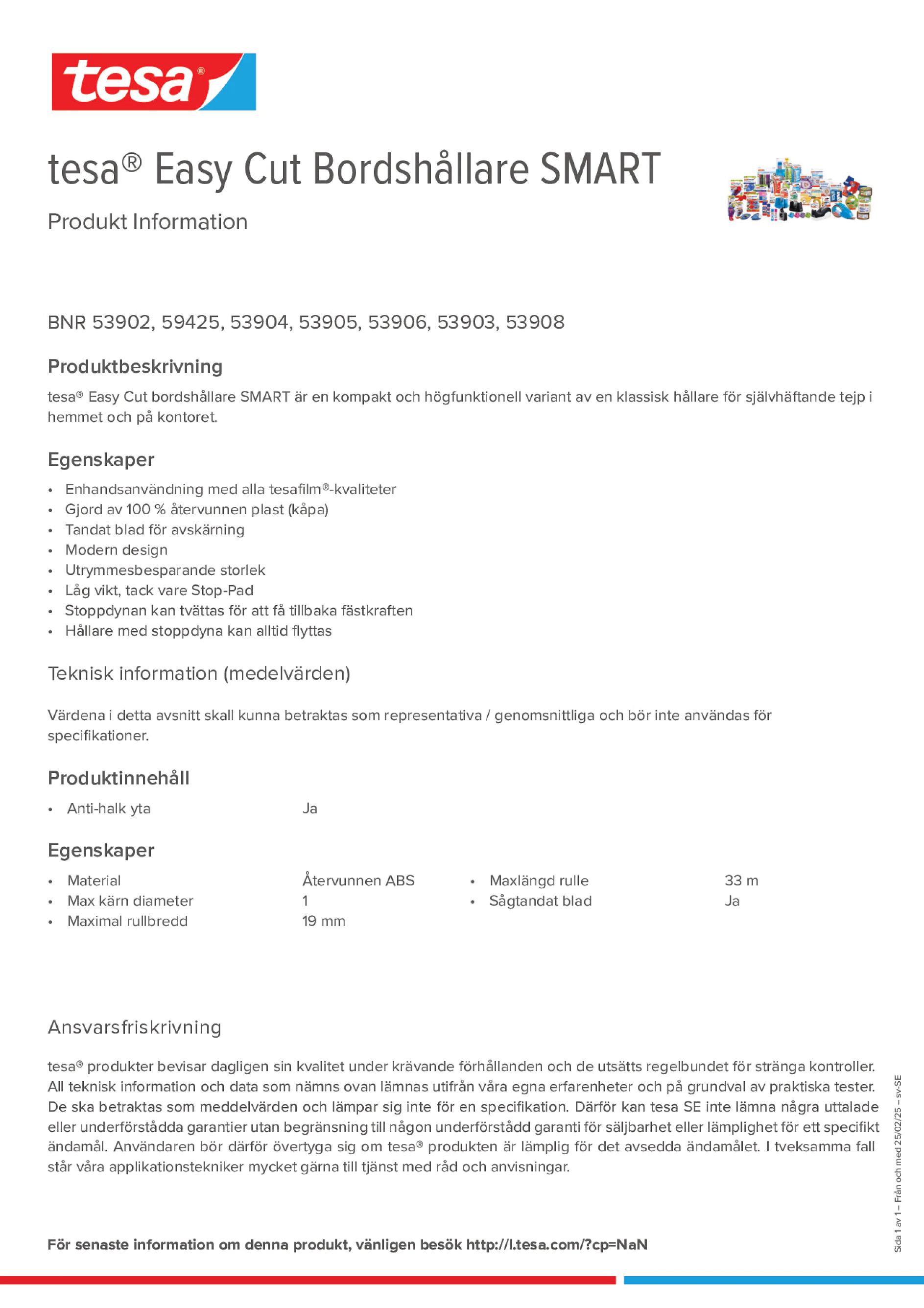 Product information_tesa® Easy Cut 53902_sv-SE