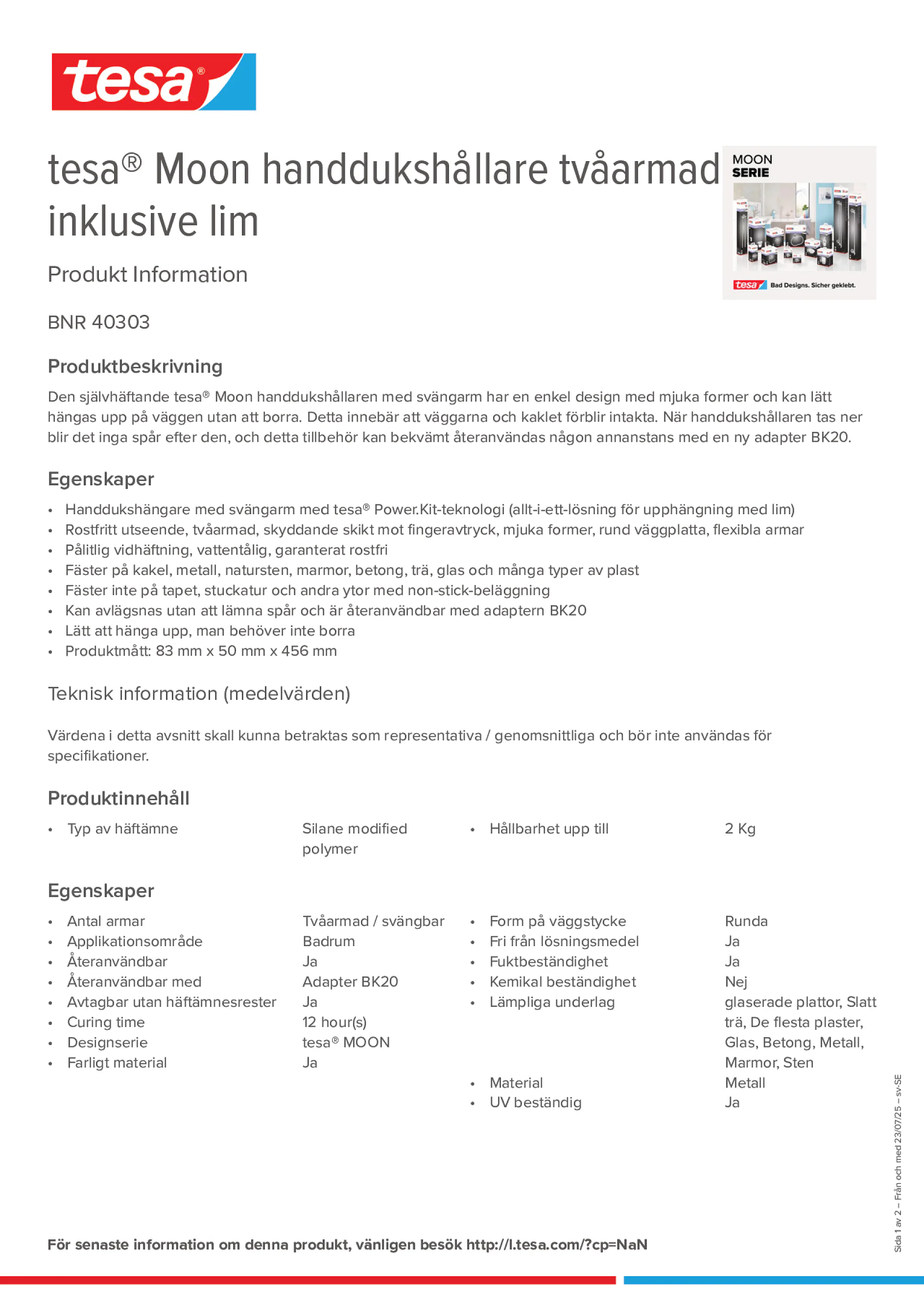 Product information_tesa® 40303_sv-SE
