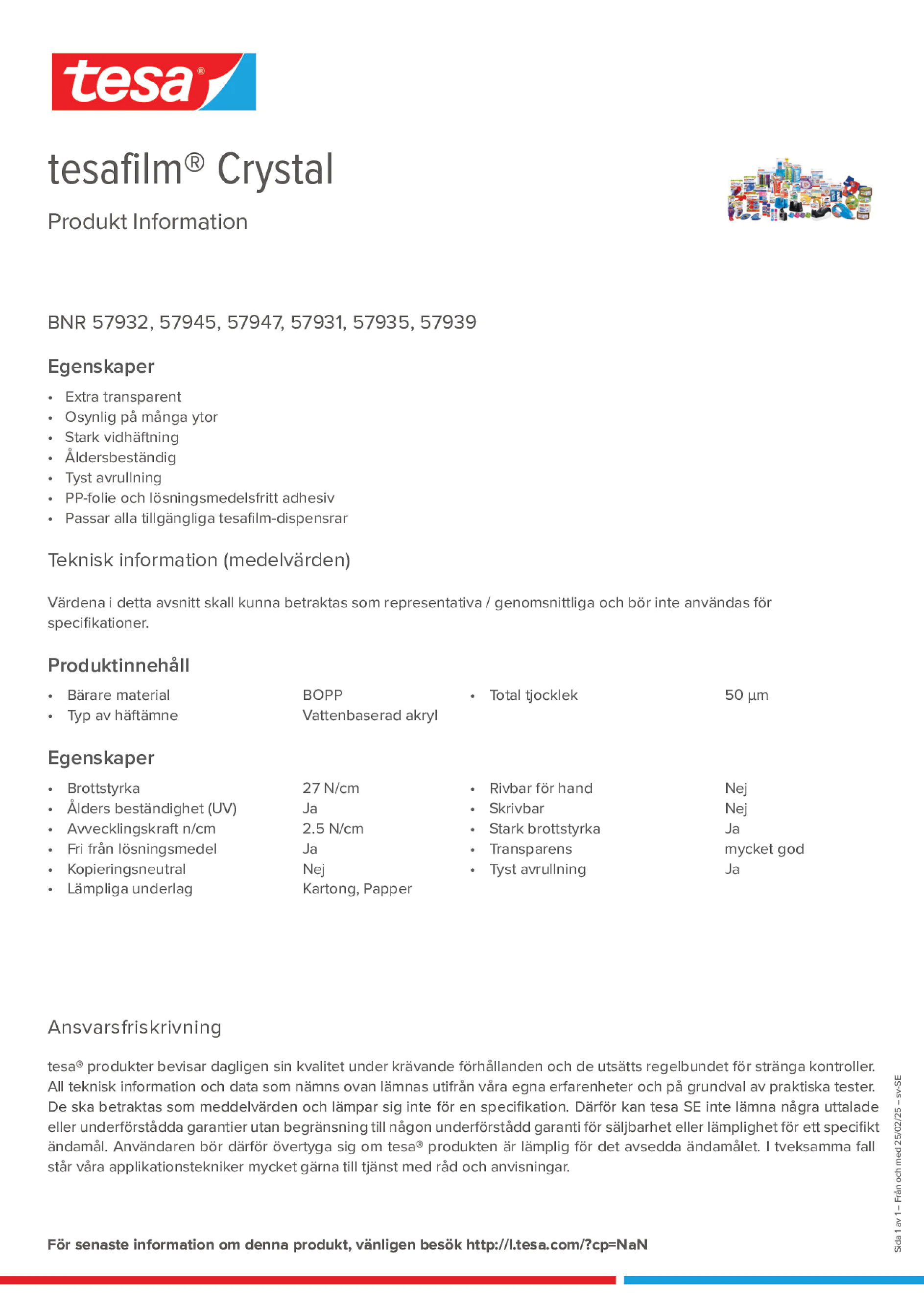 Product information_tesafilm® 57928_sv-SE