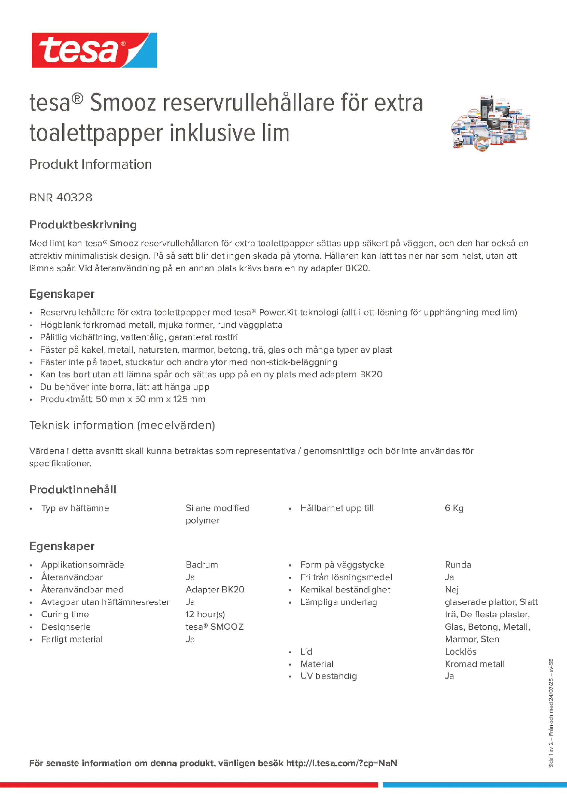 Product information_tesa® 40328_sv-SE