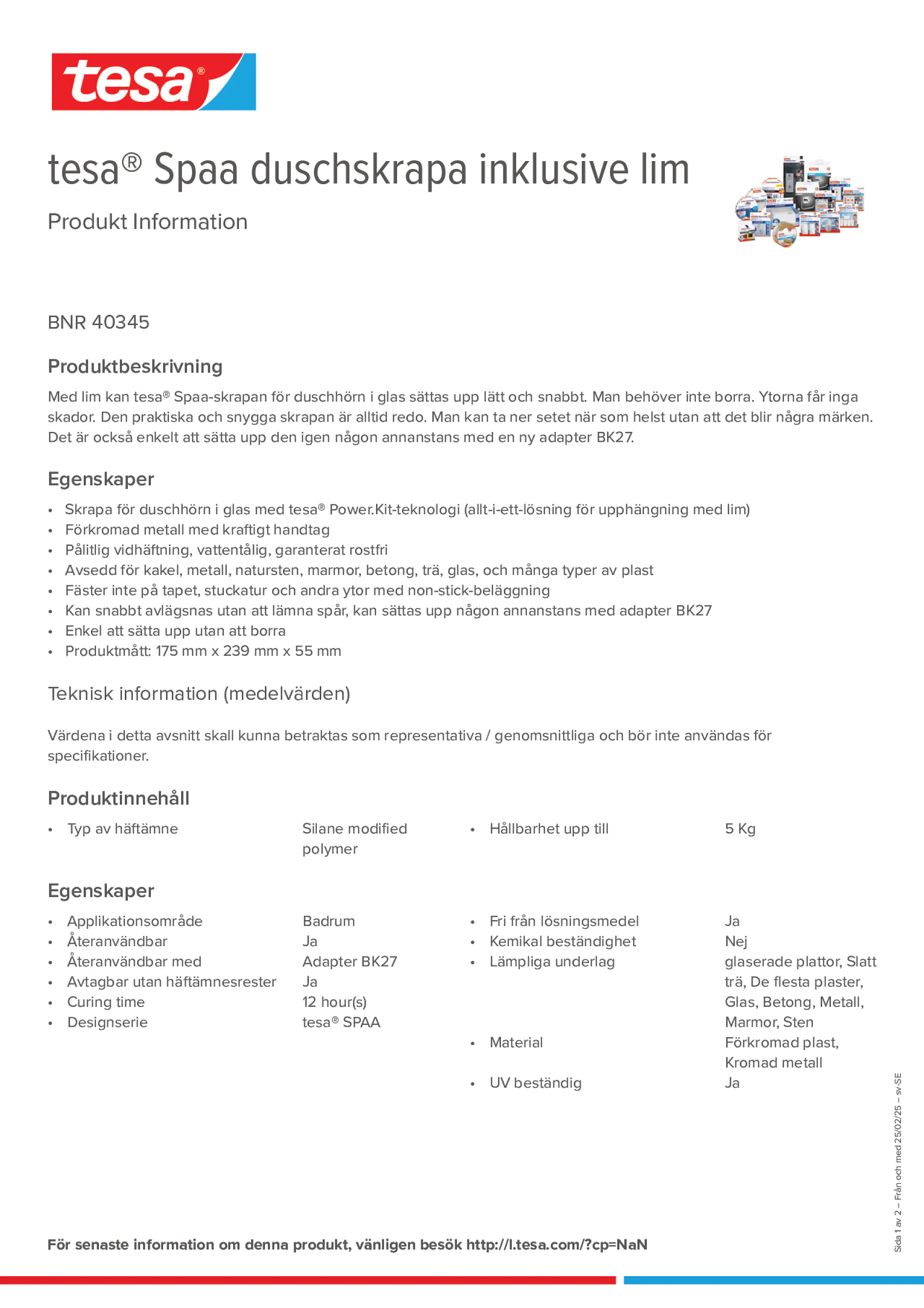 Product information_tesa® 40345_sv-SE