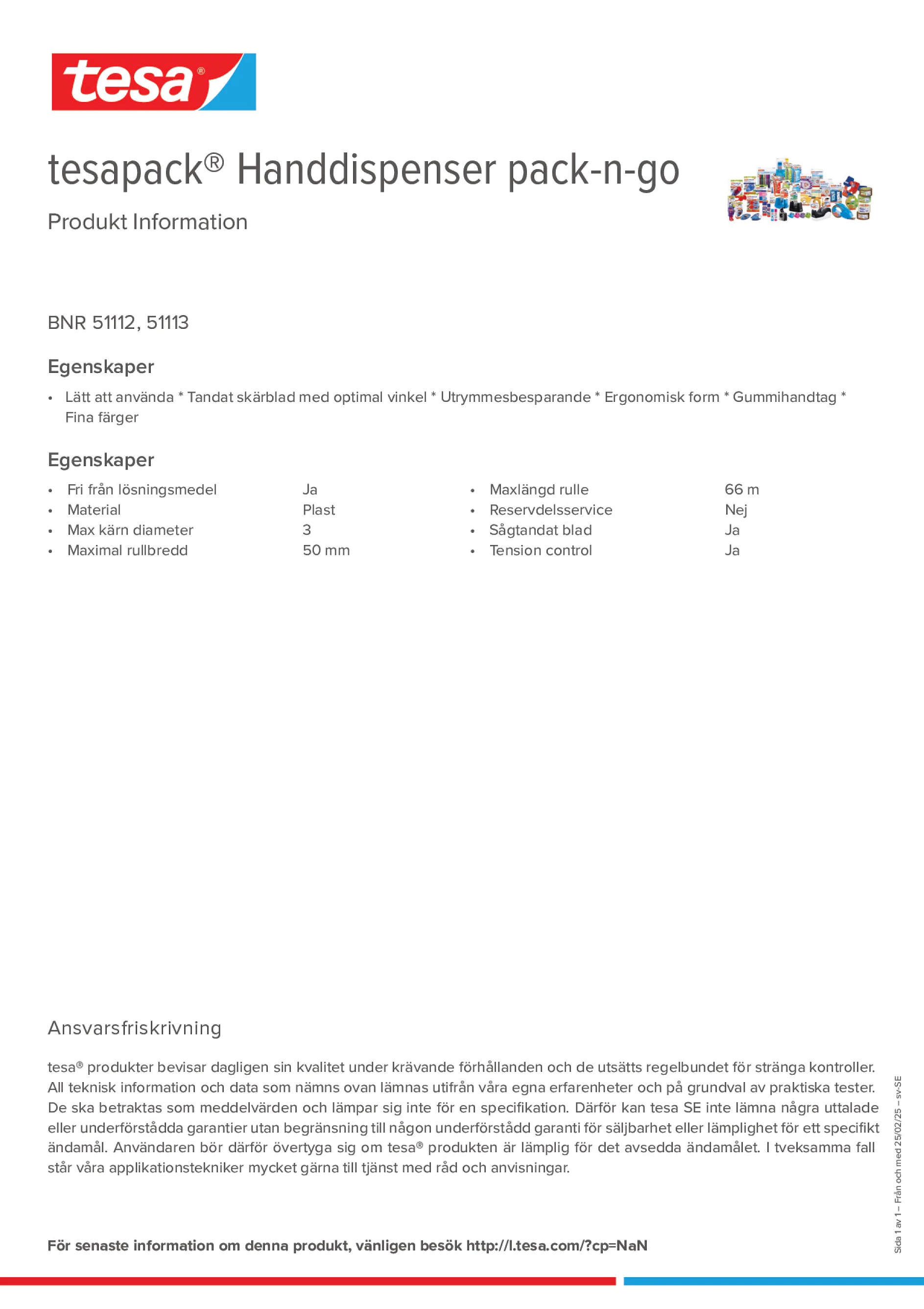 Product information_tesapack® 51113_sv-SE