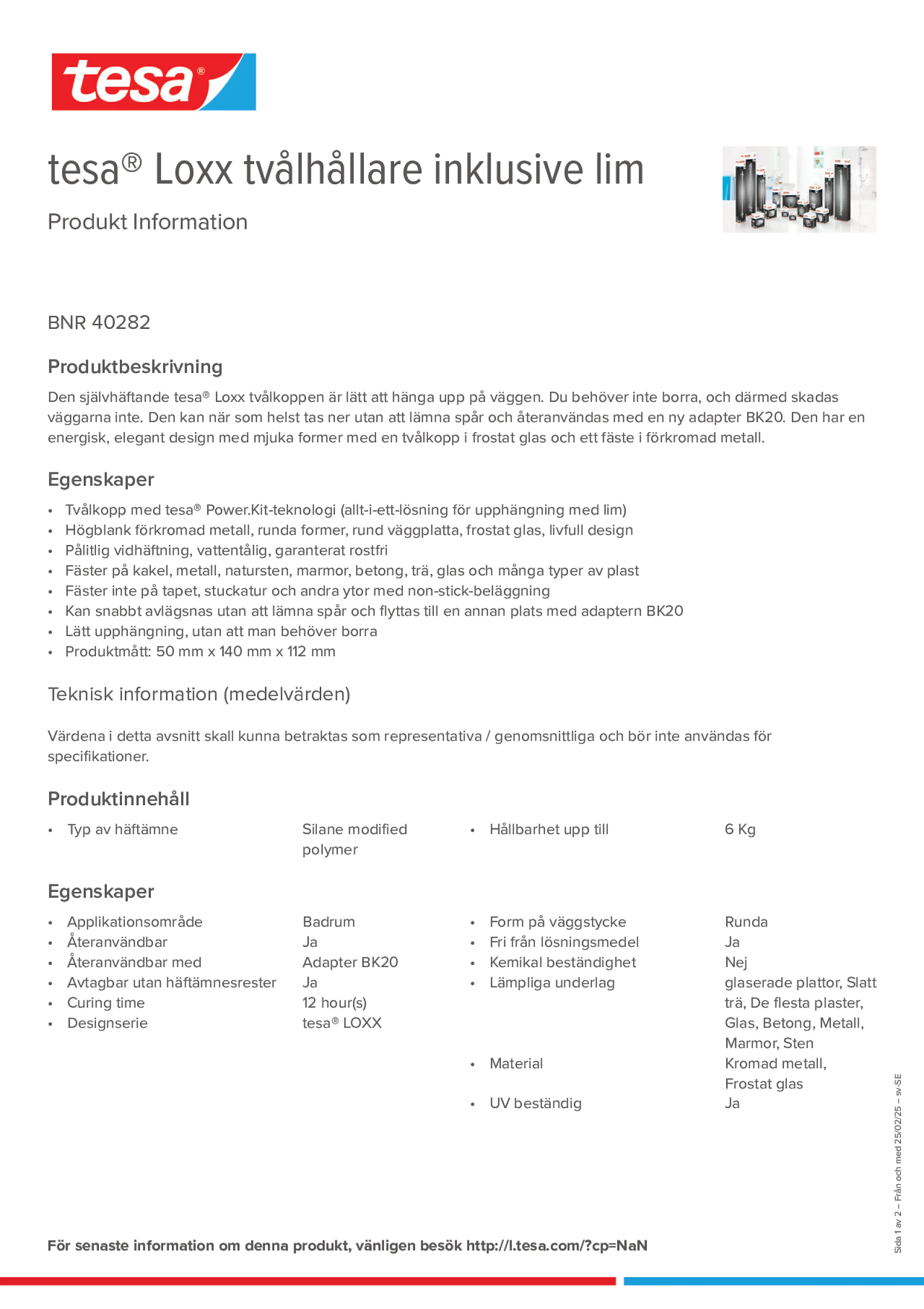 Product information_tesa® 40282_sv-SE