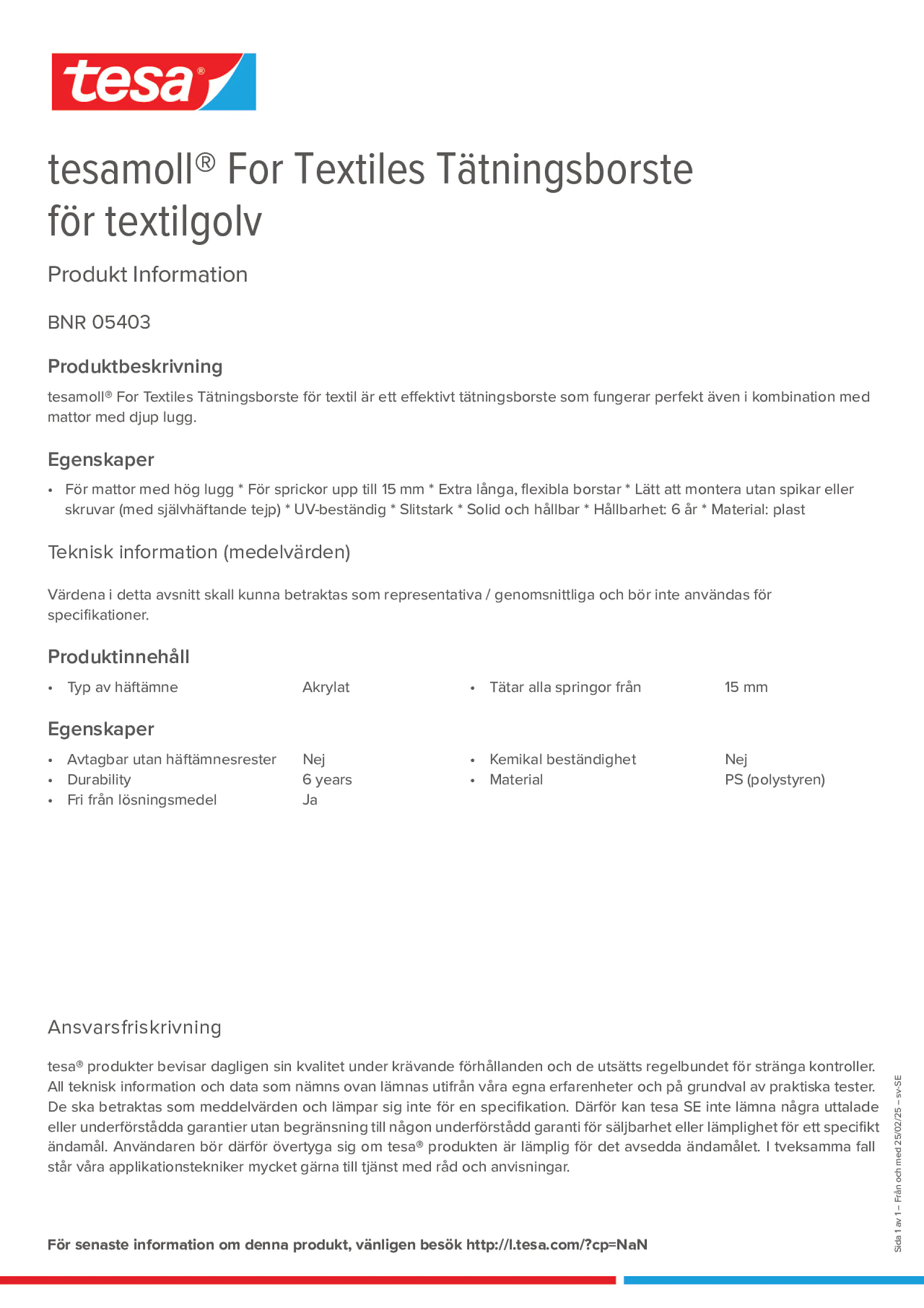 Product information_tesamoll® 05403_sv-SE