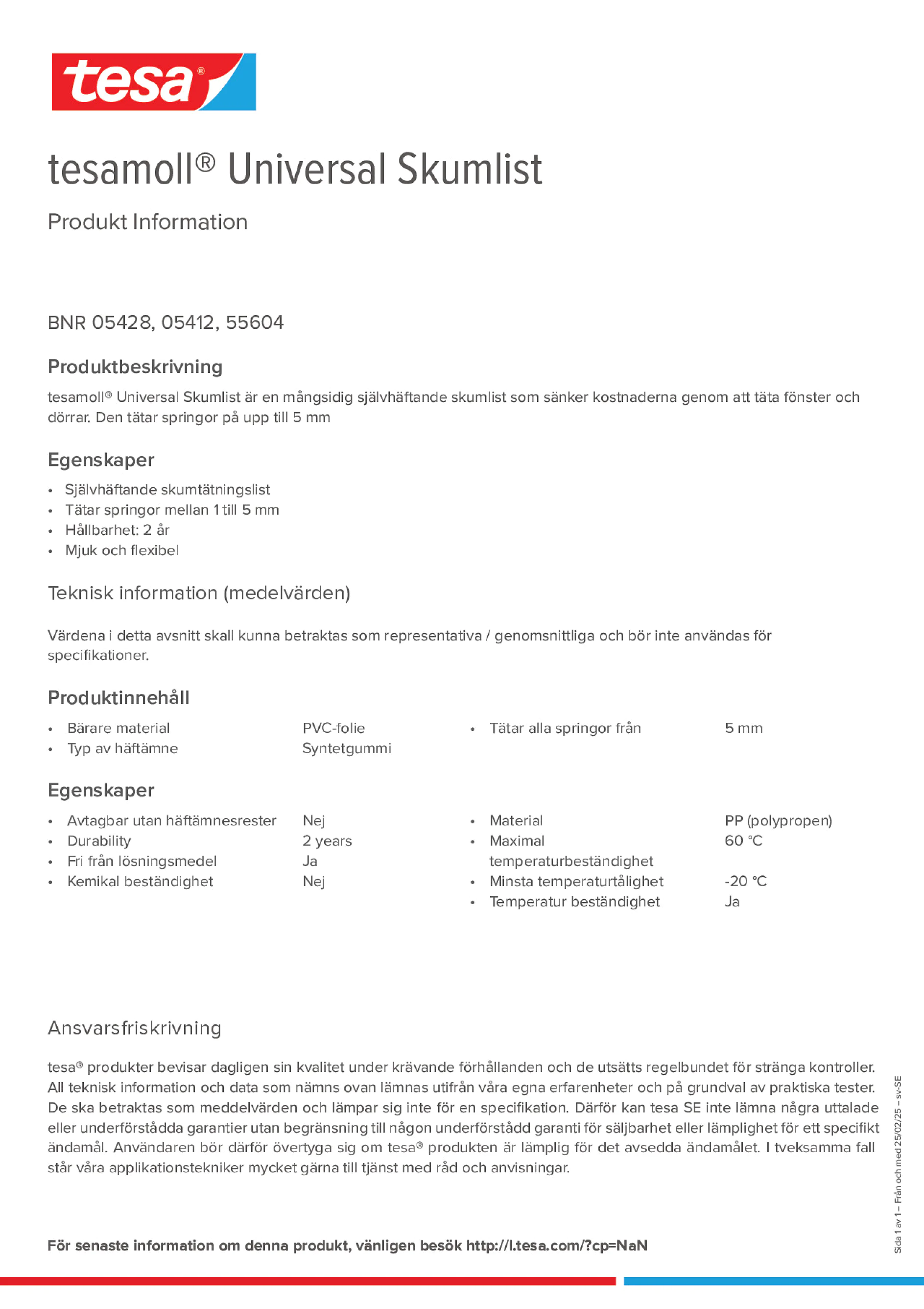Product information_tesamoll® 55604_sv-SE