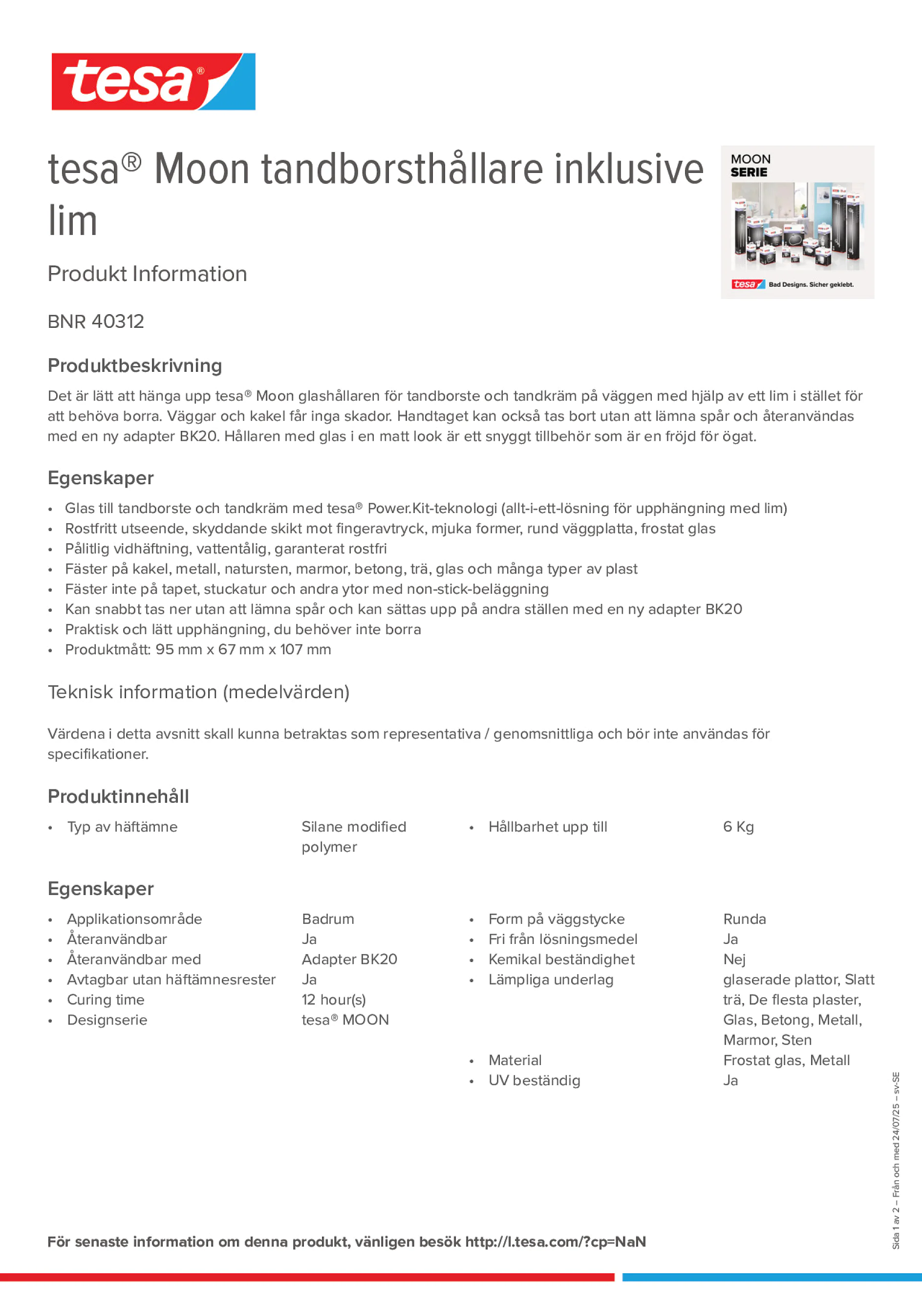 Product information_tesa® 40312_sv-SE