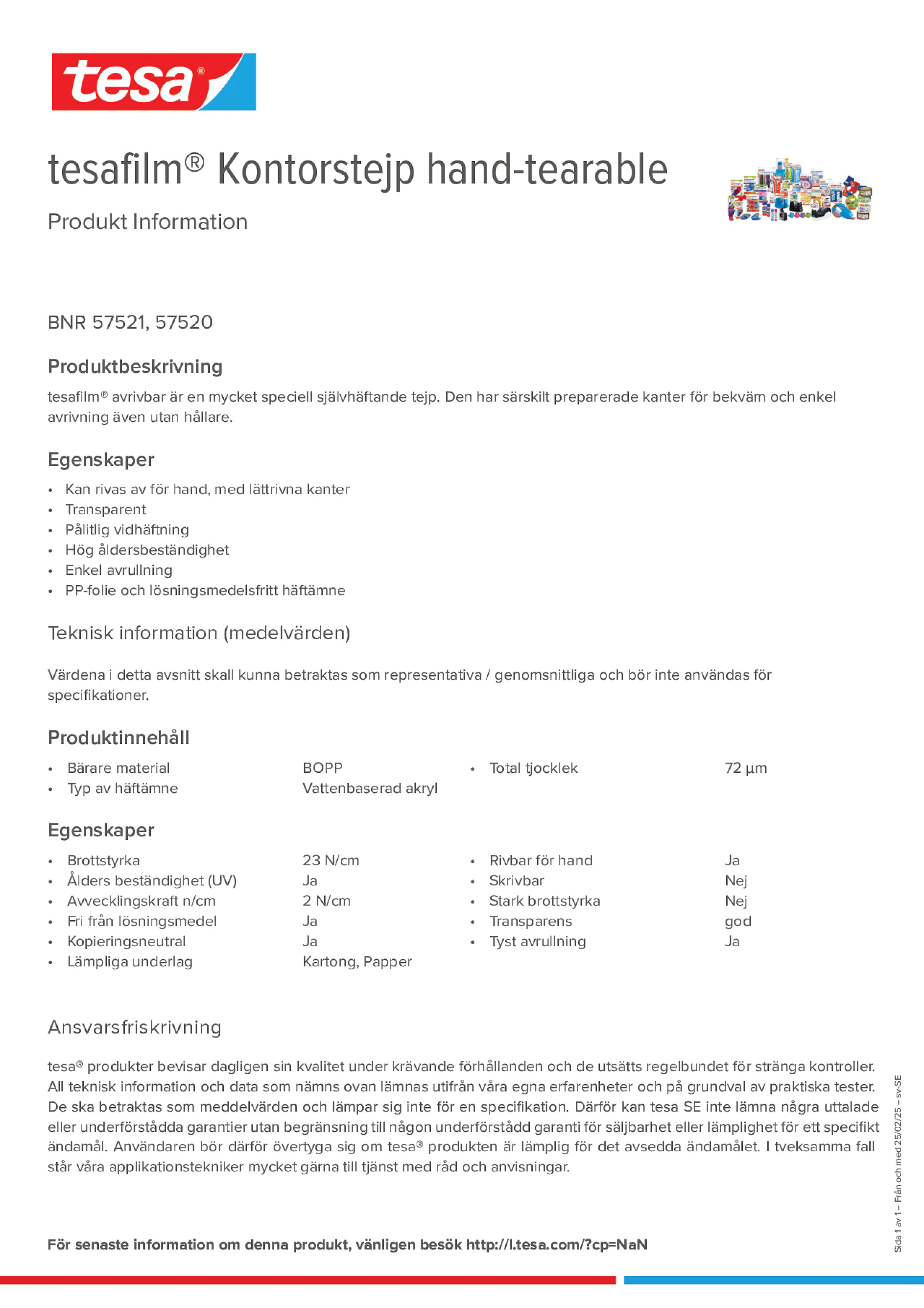 Product information_tesafilm® 57520_sv-SE