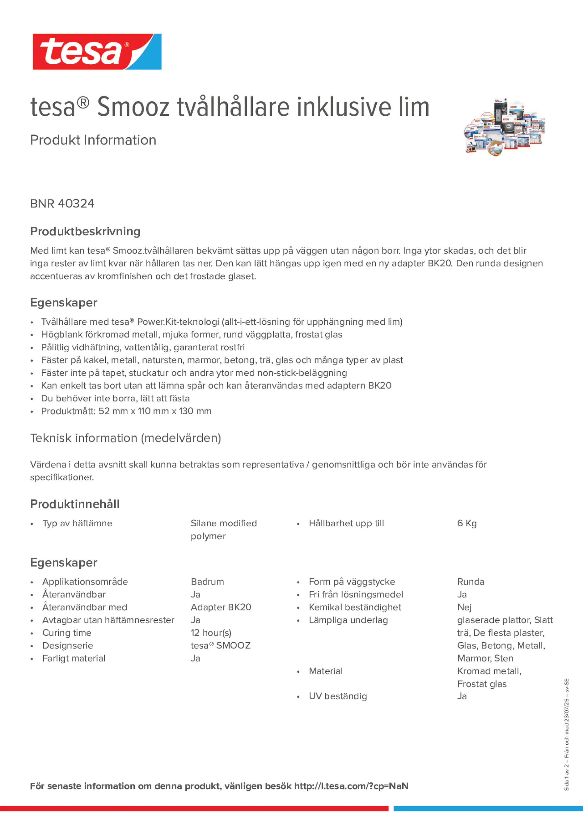 Product information_tesa® 40324_sv-SE