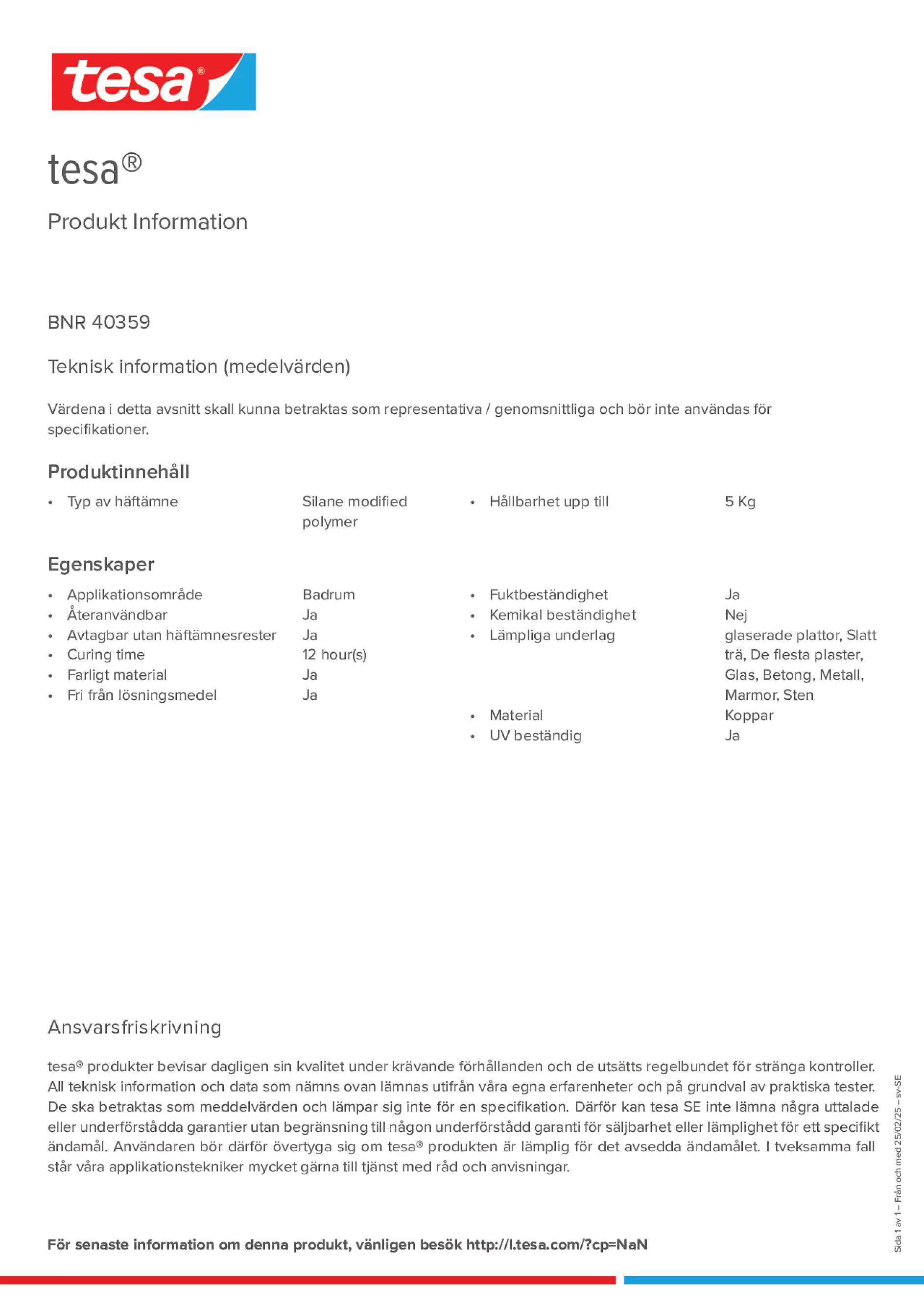 Product information_tesa® 40359_sv-SE