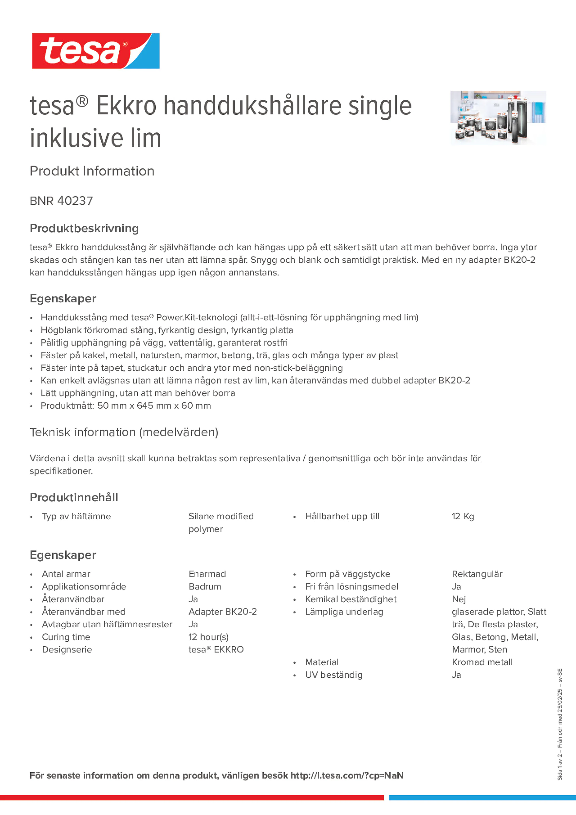 Product information_tesa® 40237_sv-SE