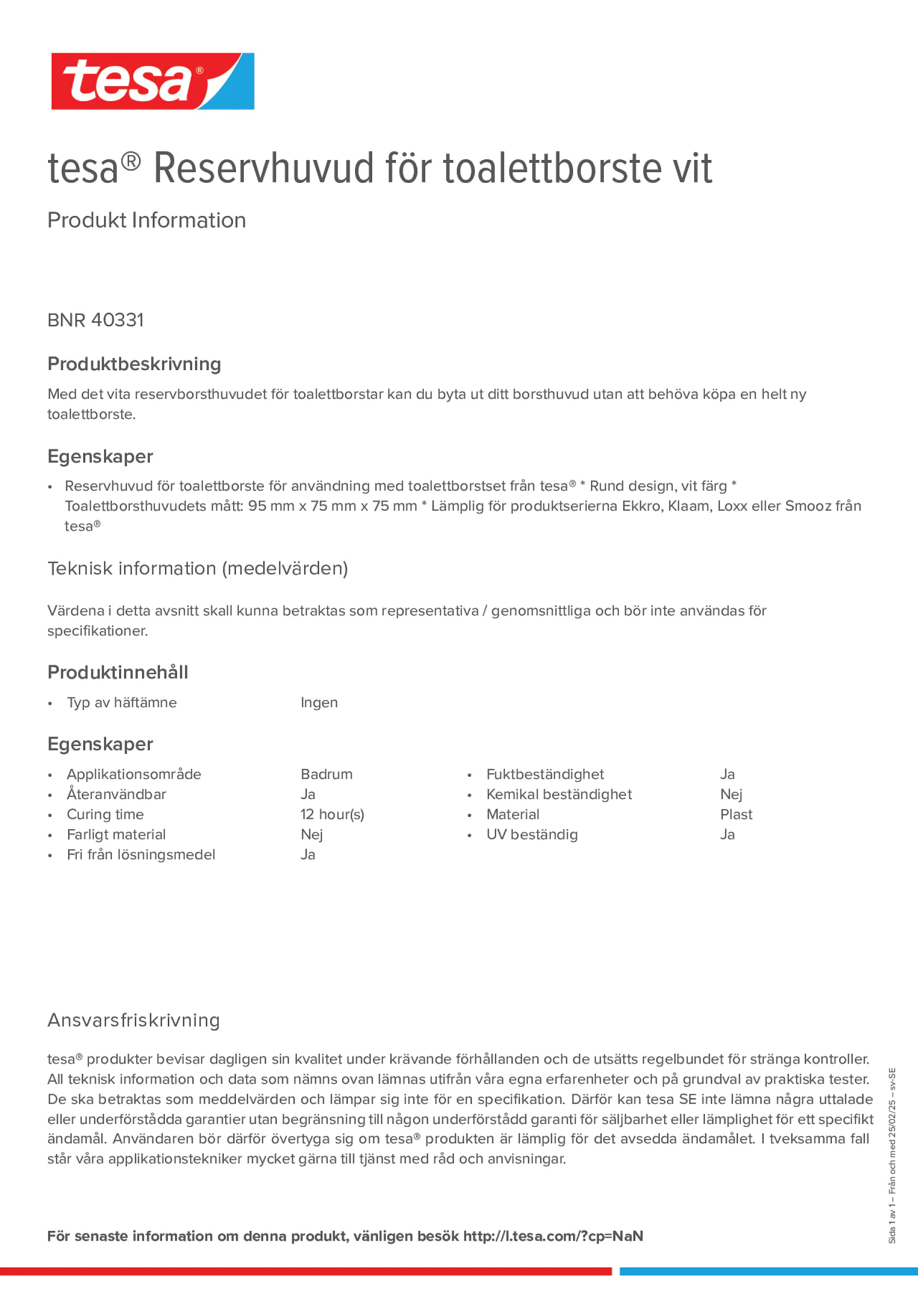 Product information_tesa® 40331_sv-SE