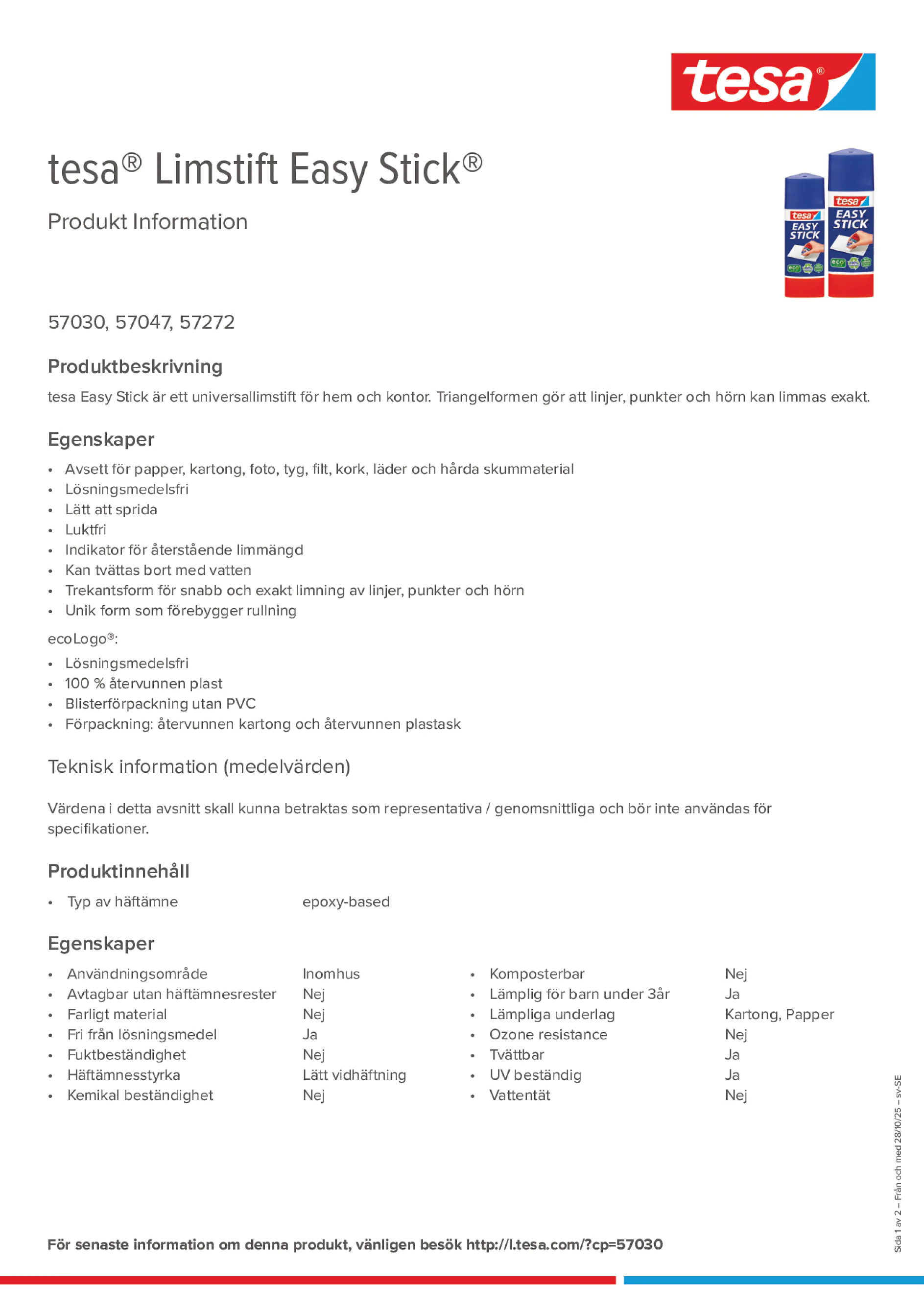 Product information_tesa® 57272_sv-SE
