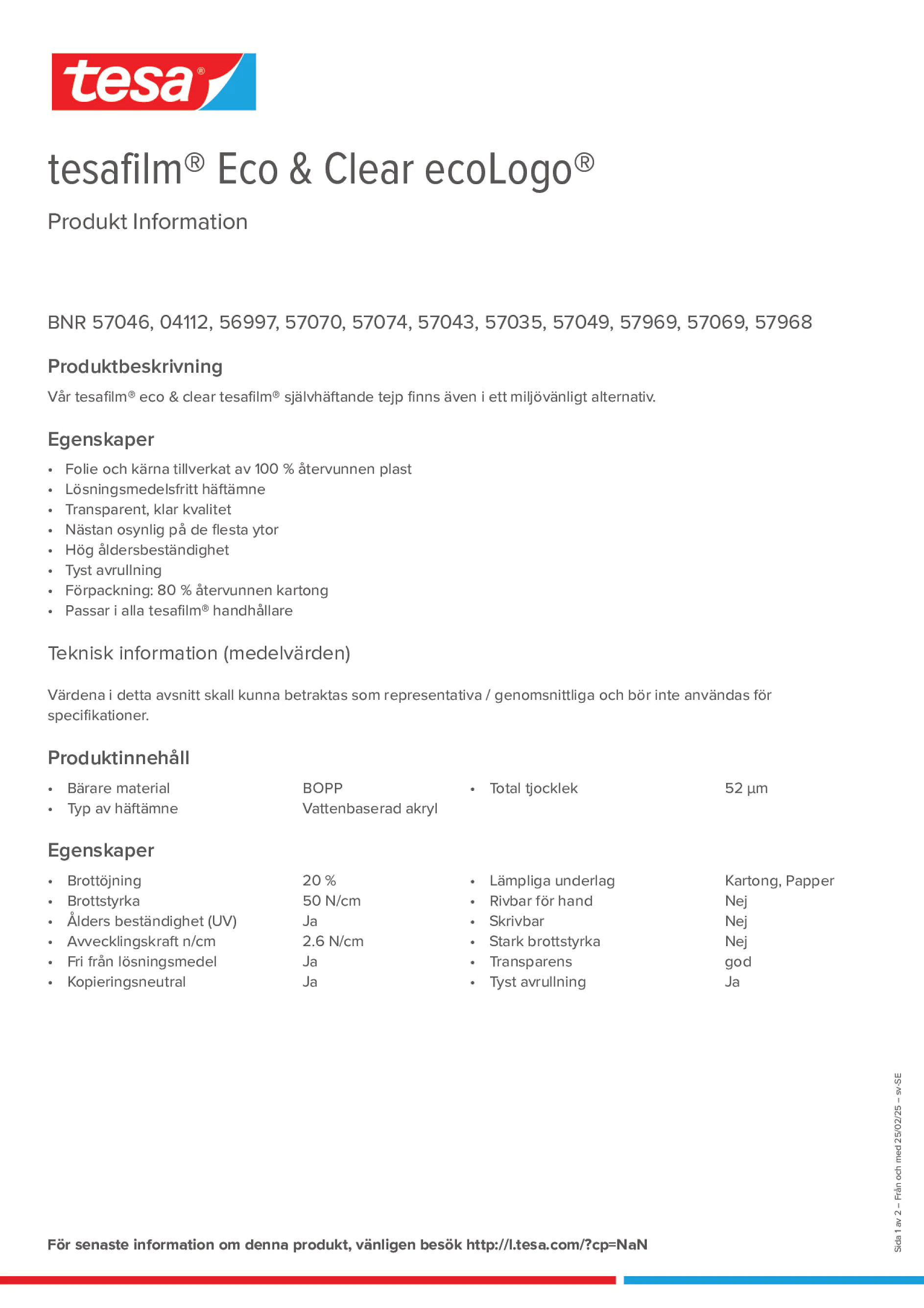 Product information_tesafilm® 56997_sv-SE