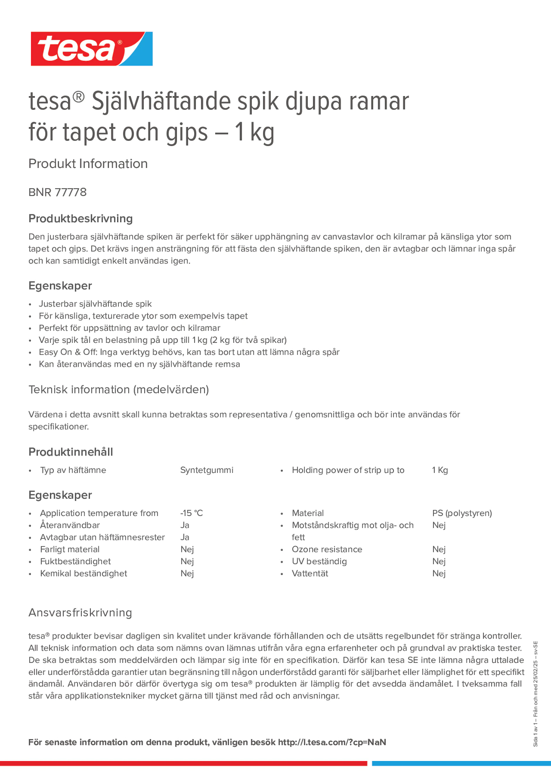 Product information_tesa® 77778_sv-SE