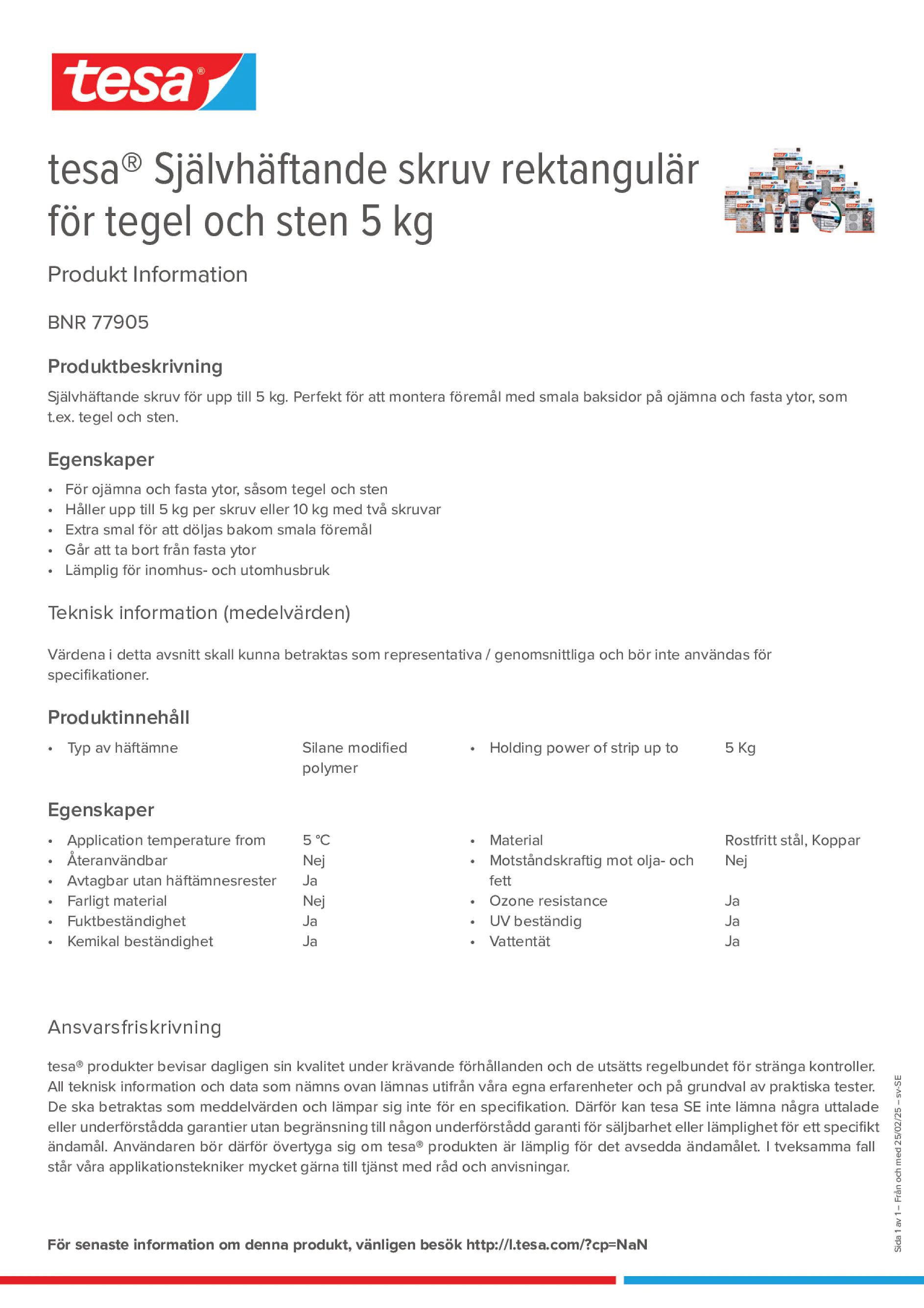Product information_tesa® 77905_sv-SE