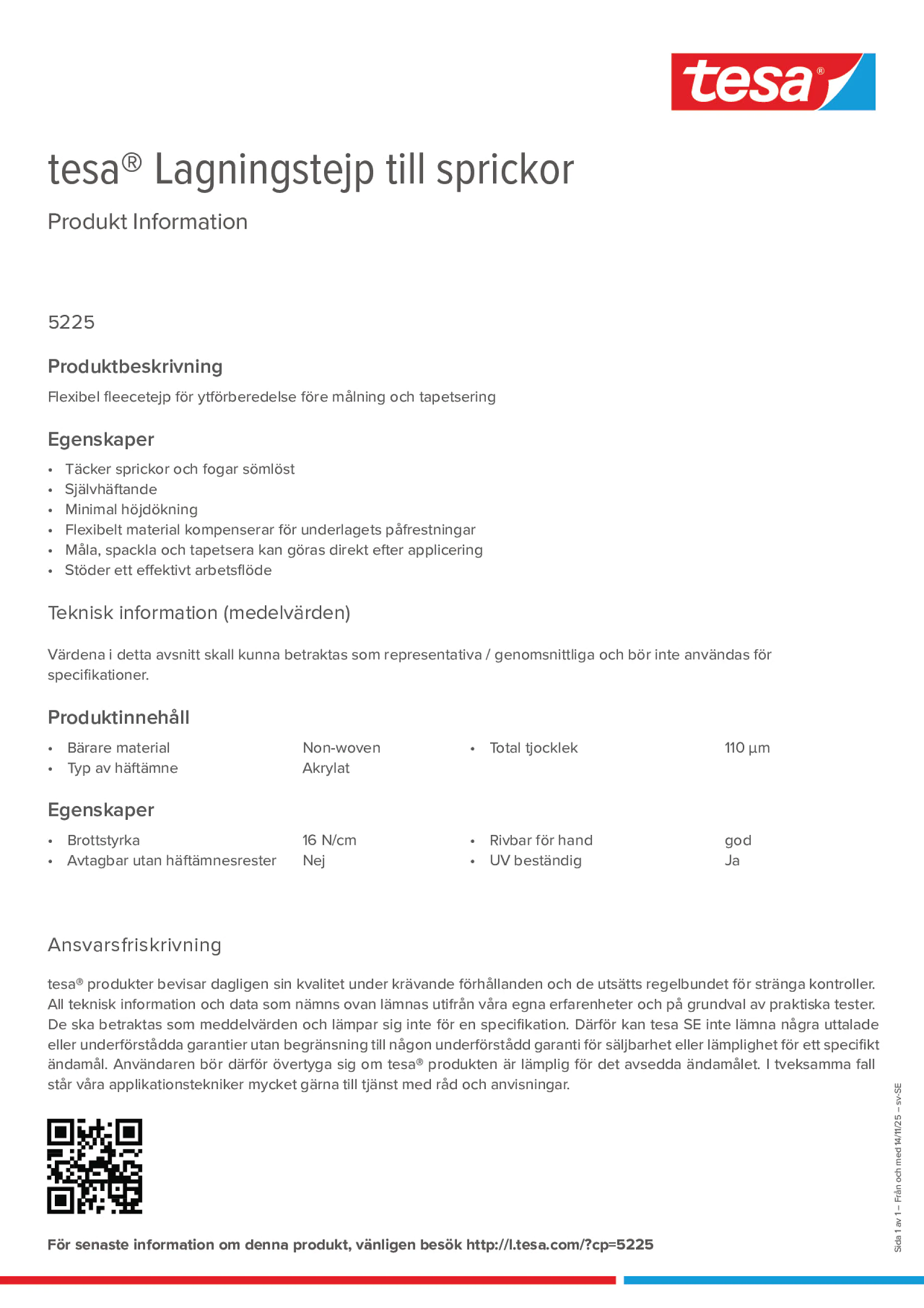 Product information_tesa® 05225_sv-SE