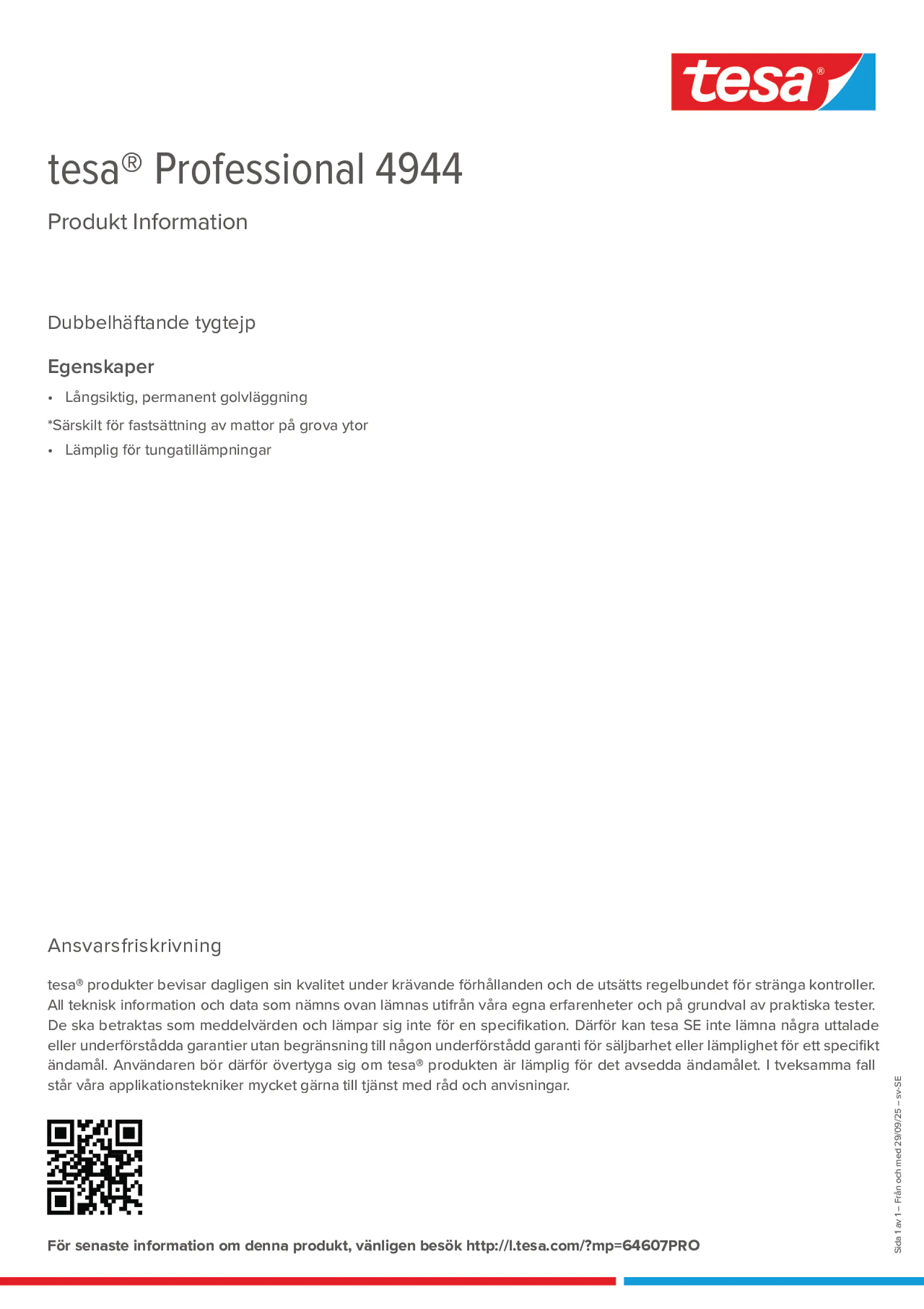 Product information_tesa® Professional 04944_sv-SE