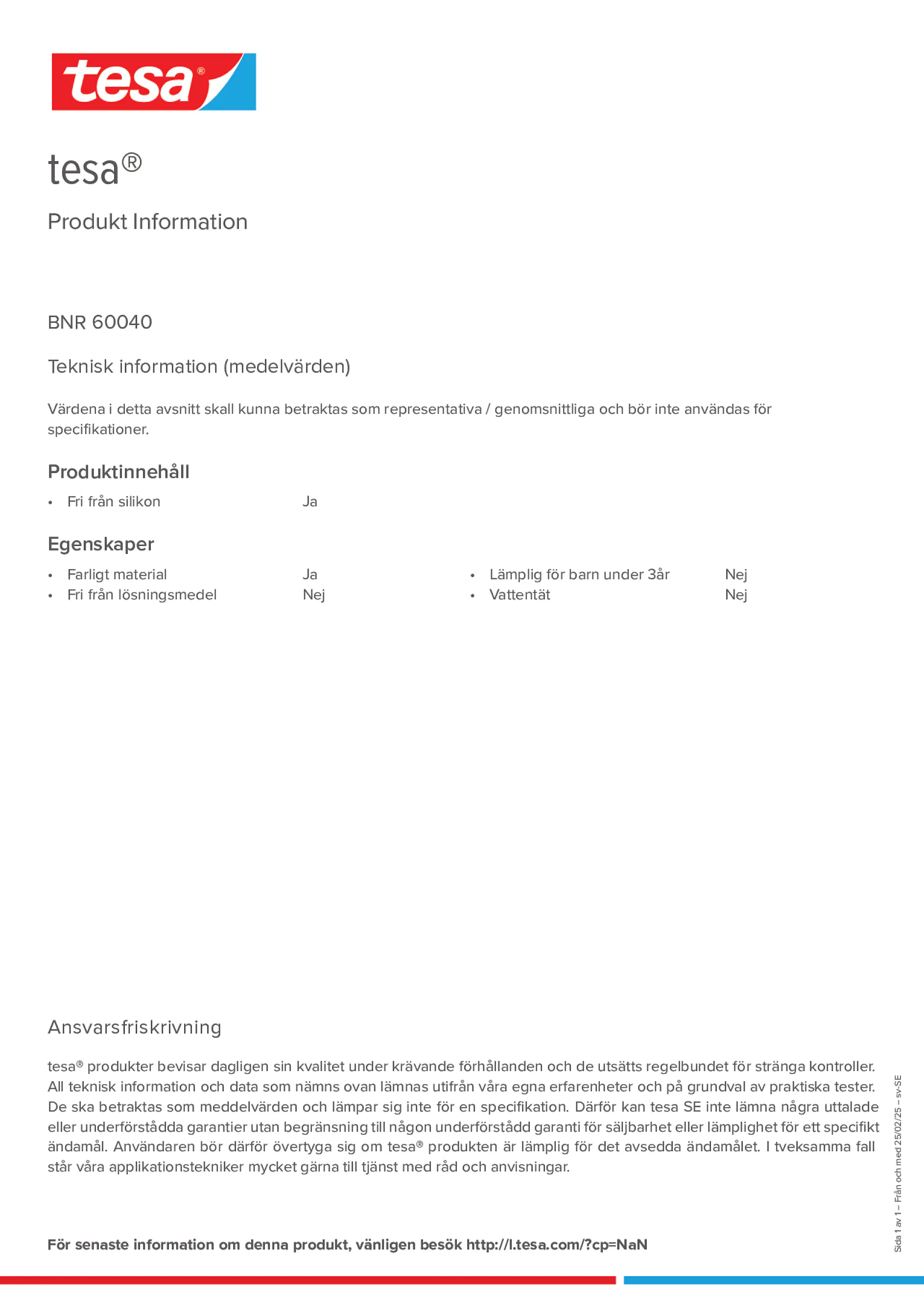 Product information_tesa® 60040_sv-SE