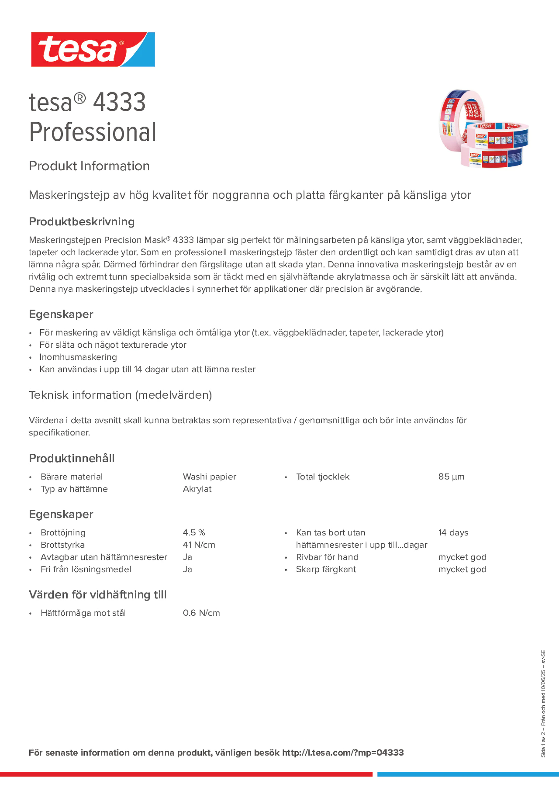 Product information_tesa® 04333_sv-SE