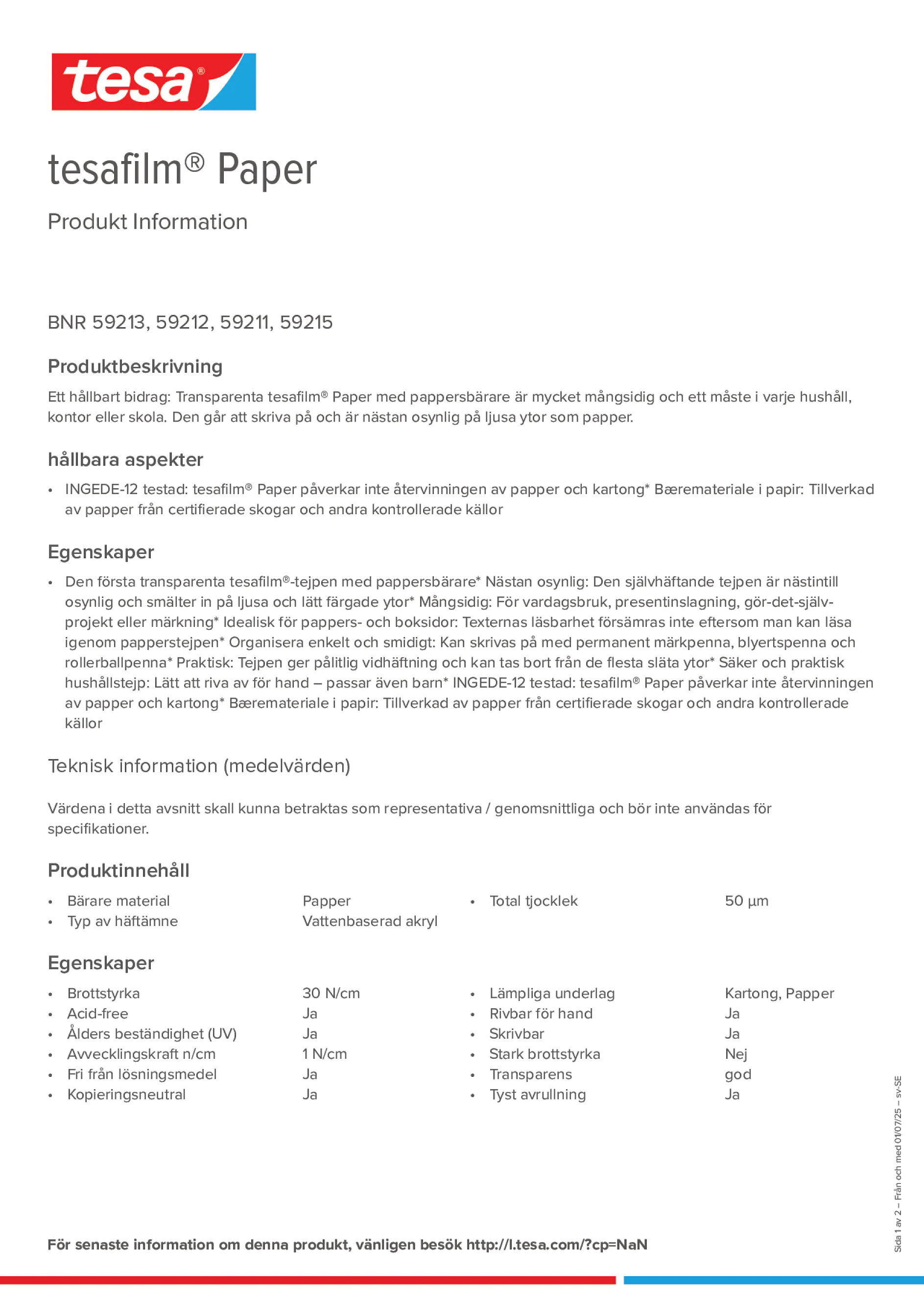 Product information_tesafilm® 59213_sv-SE