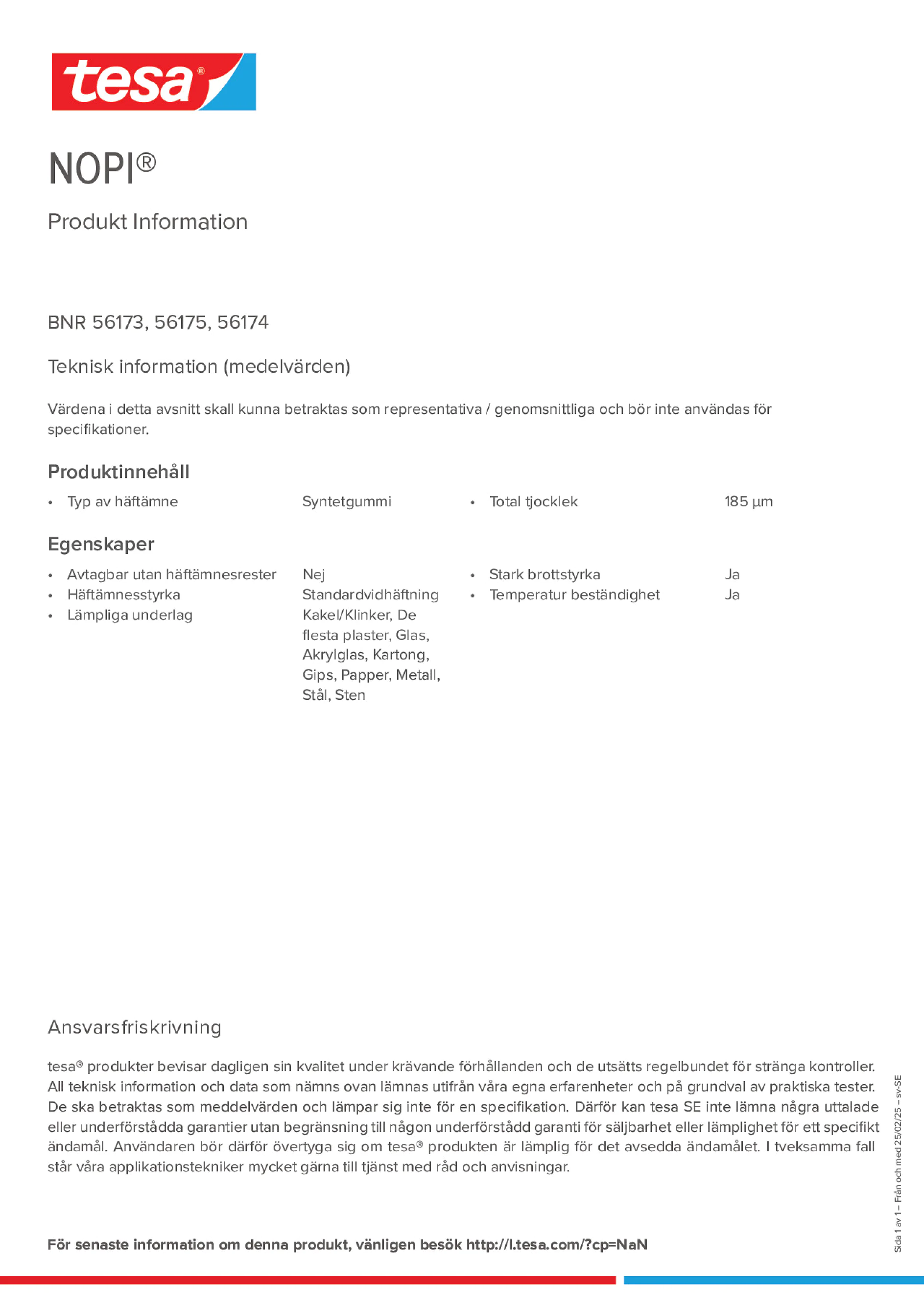 Product information_NOPI® 56173_sv-SE