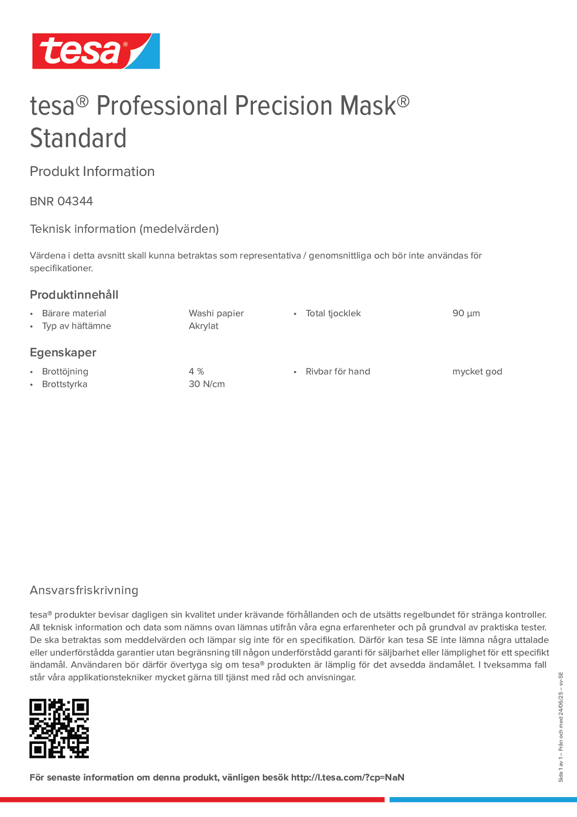 Product information_tesa® Professional 04344_sv-SE