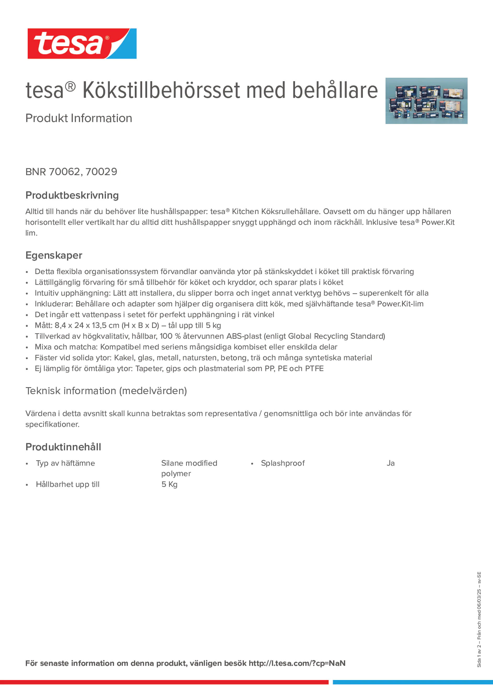 Product information_tesa® 70062_sv-SE