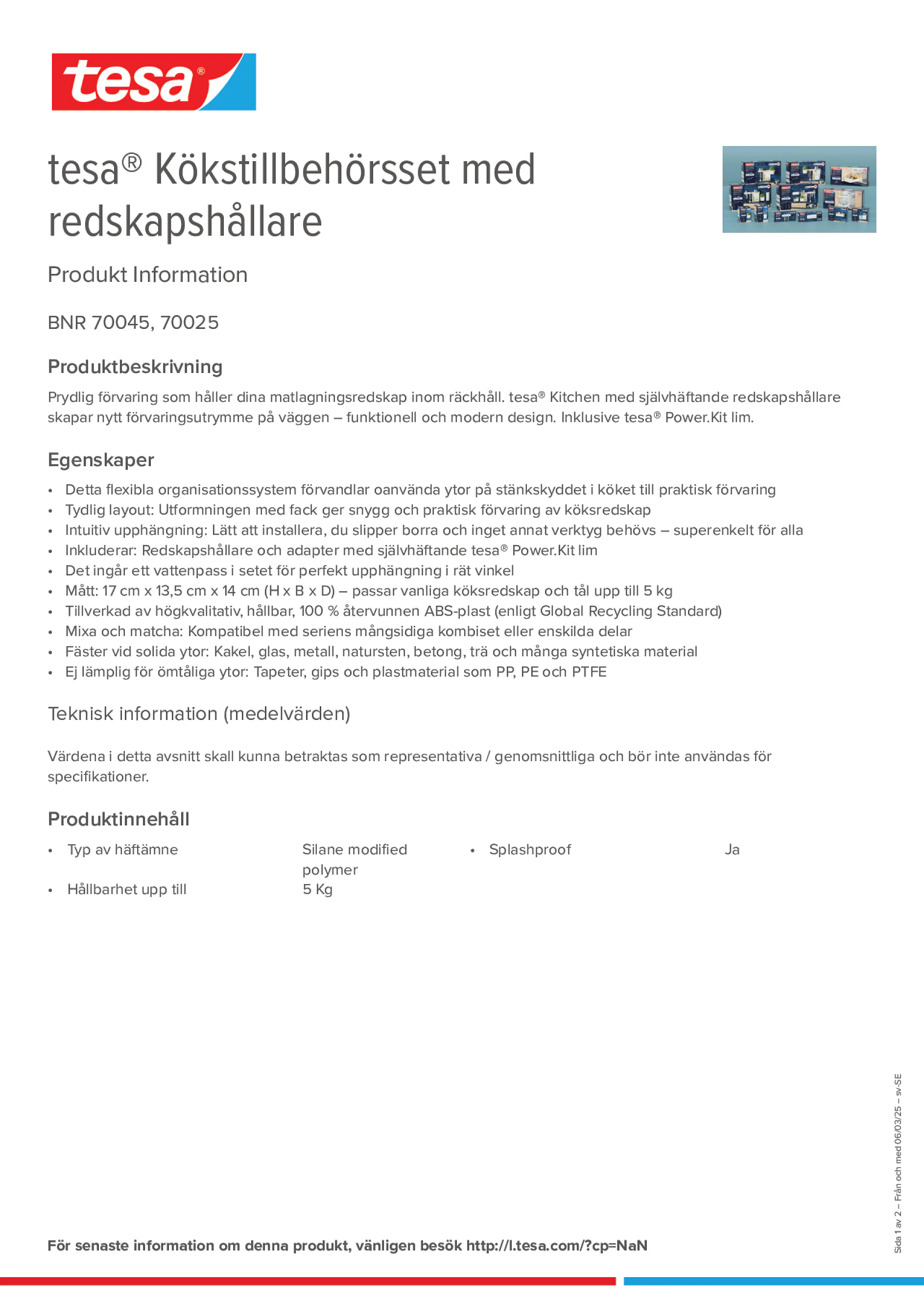 Product information_tesa® 70045_sv-SE