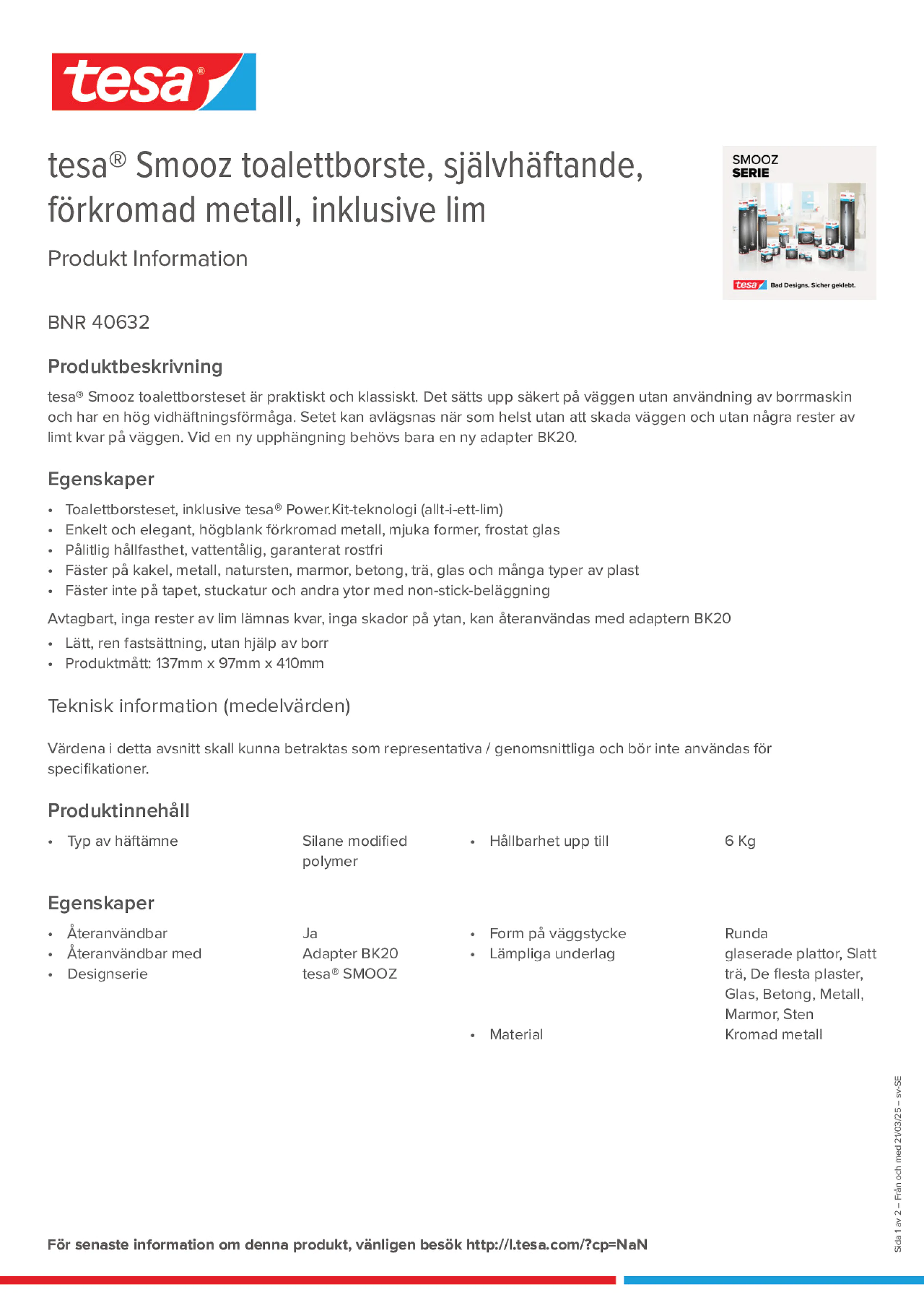 Product information_tesa® 40632_sv-SE