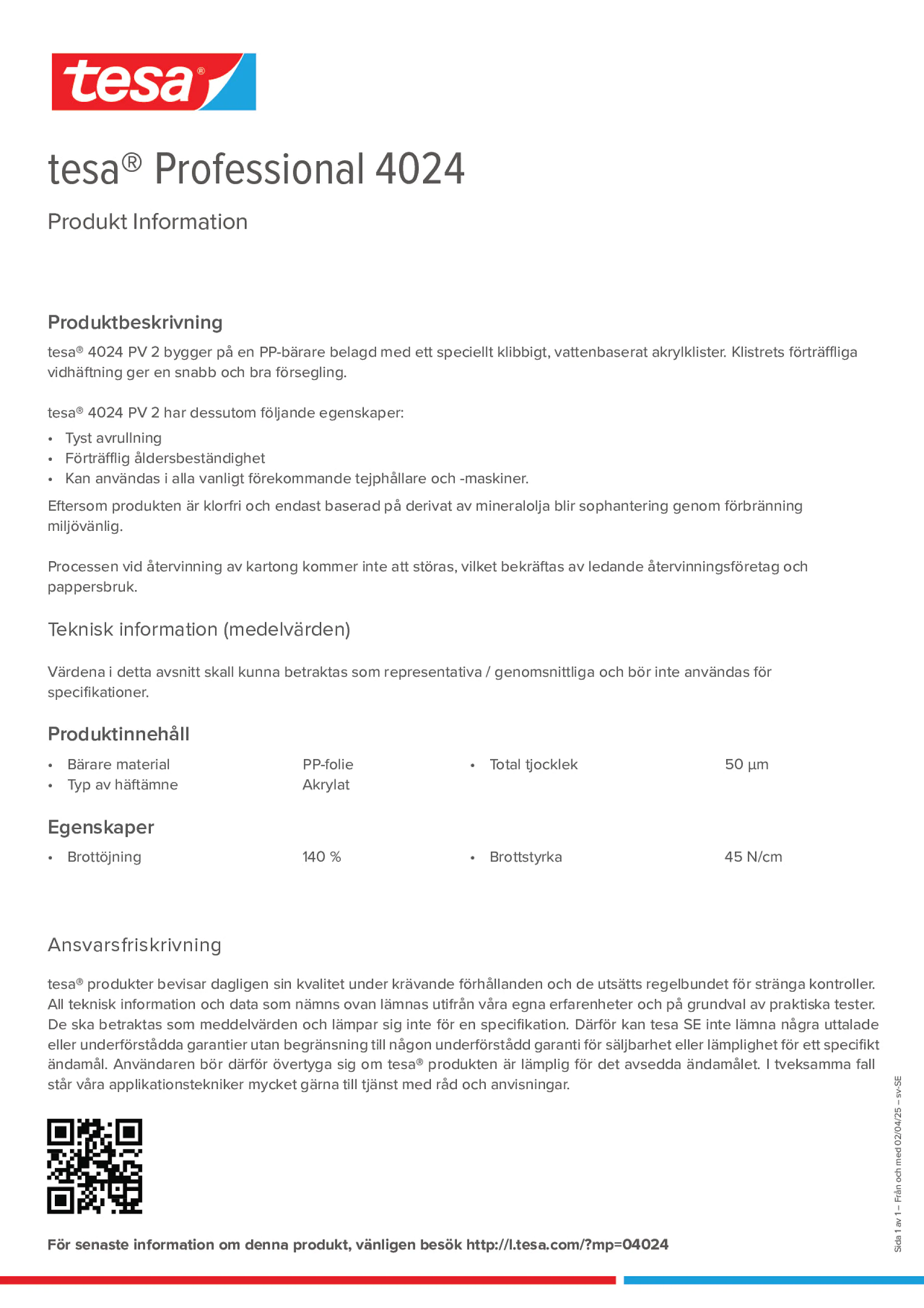Product information_tesa® Professional 04024_sv-SE